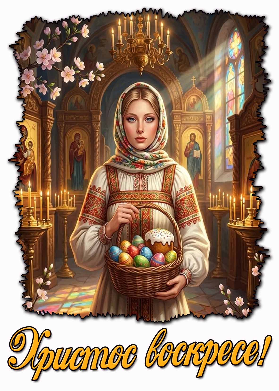 Церковная картинка «Христос воскресе!»