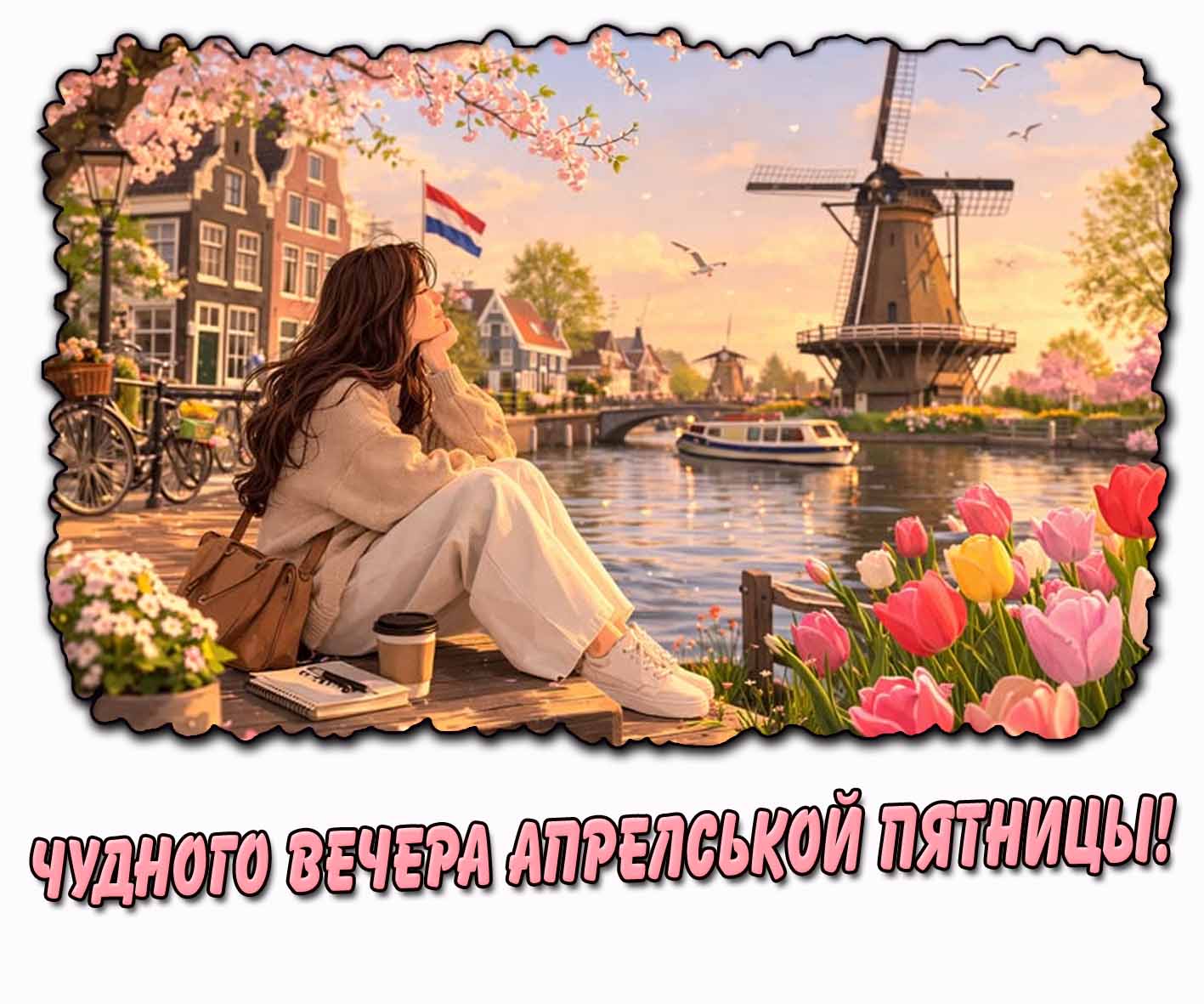 Картинка чудного вечера апрельской пятницы