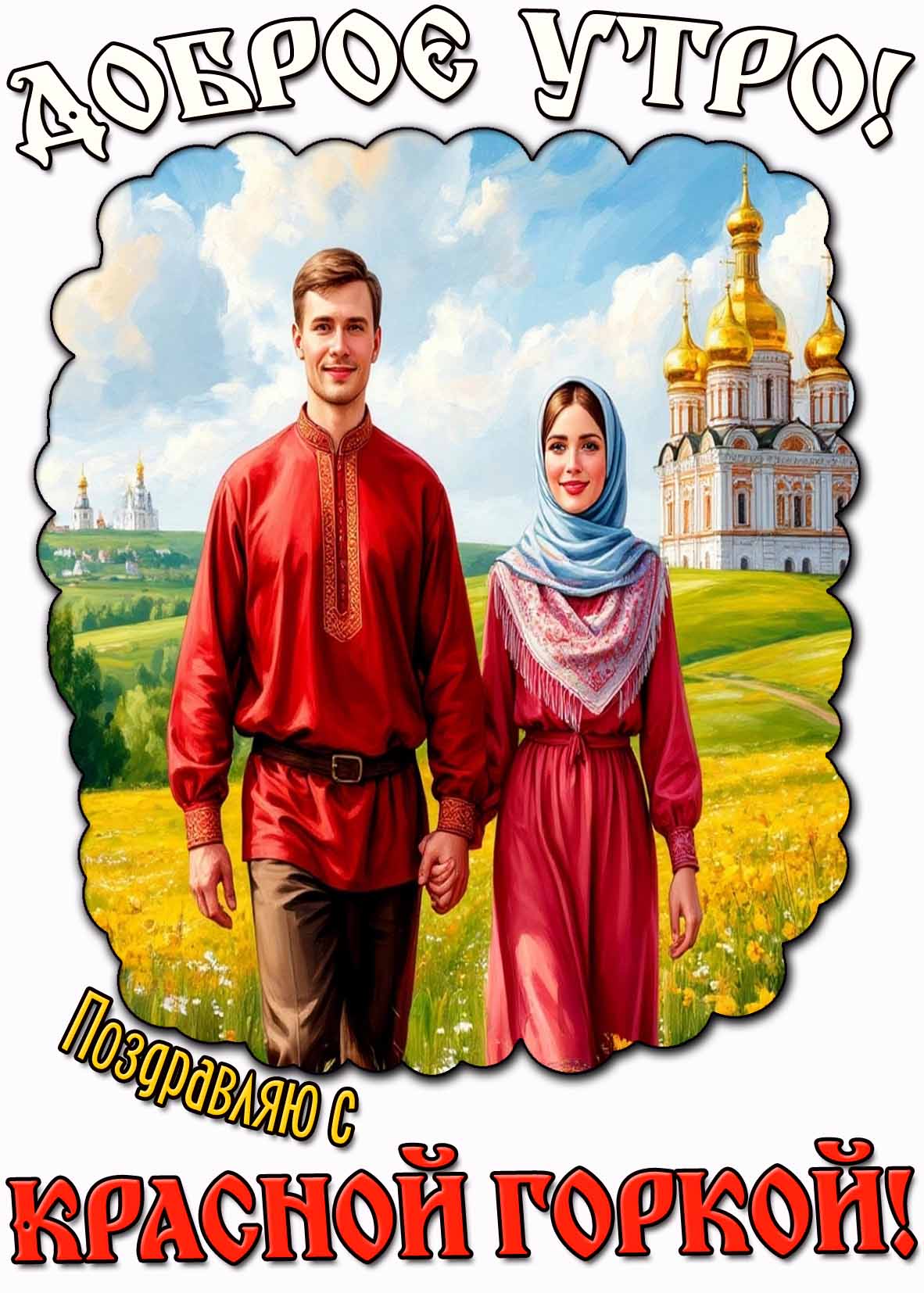 Картинка "Доброе утро! Поздравляю с Красной горкой!"