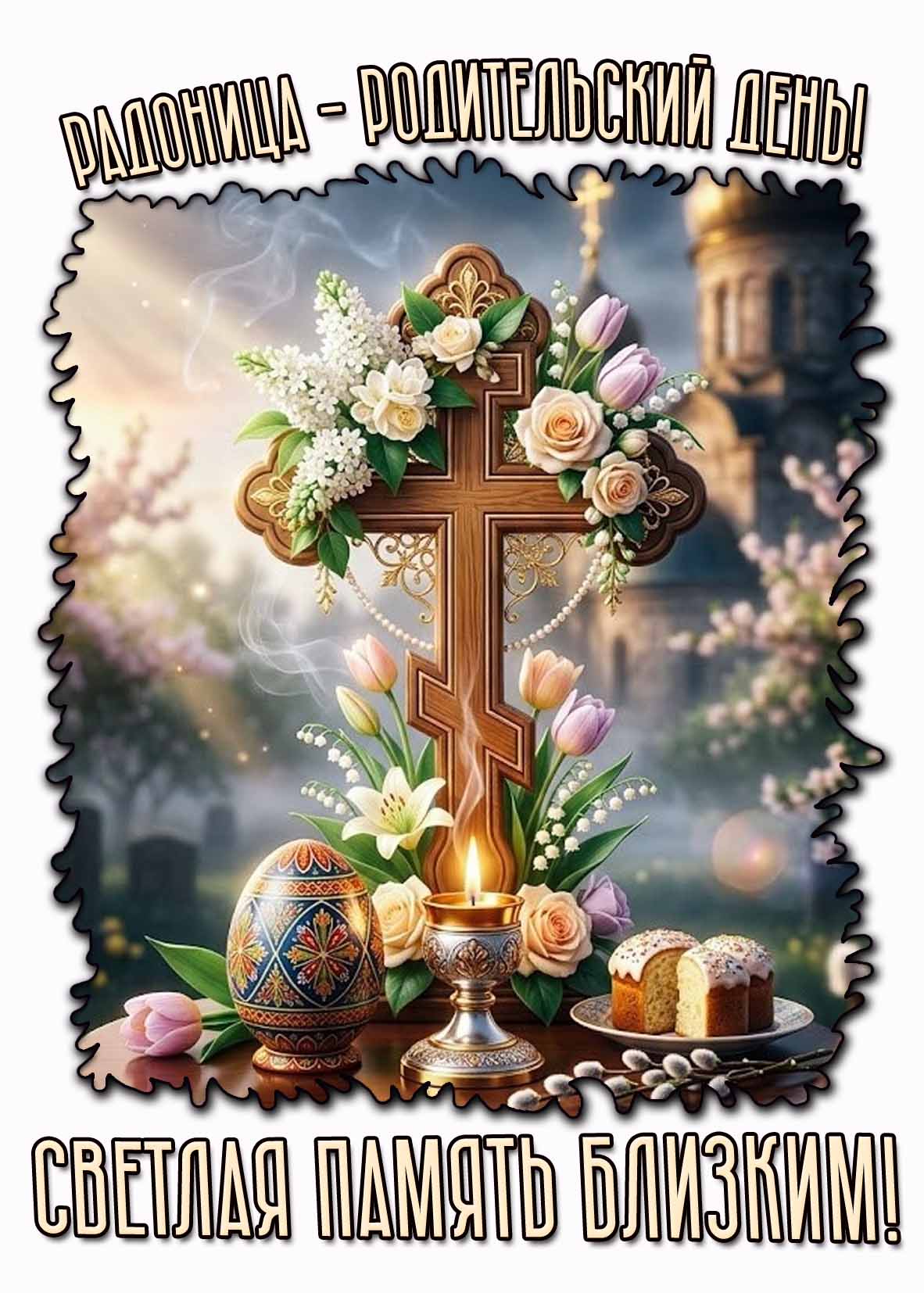 Картинка "Радоница - Родительский день! Светлая память близким!"