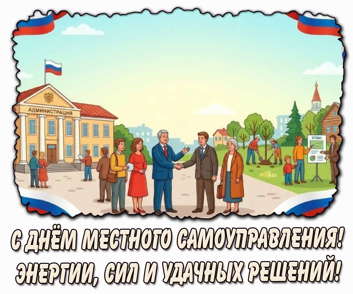 Картинка "С днём местного самоуправления! Энергии, сил и удачных решений!"