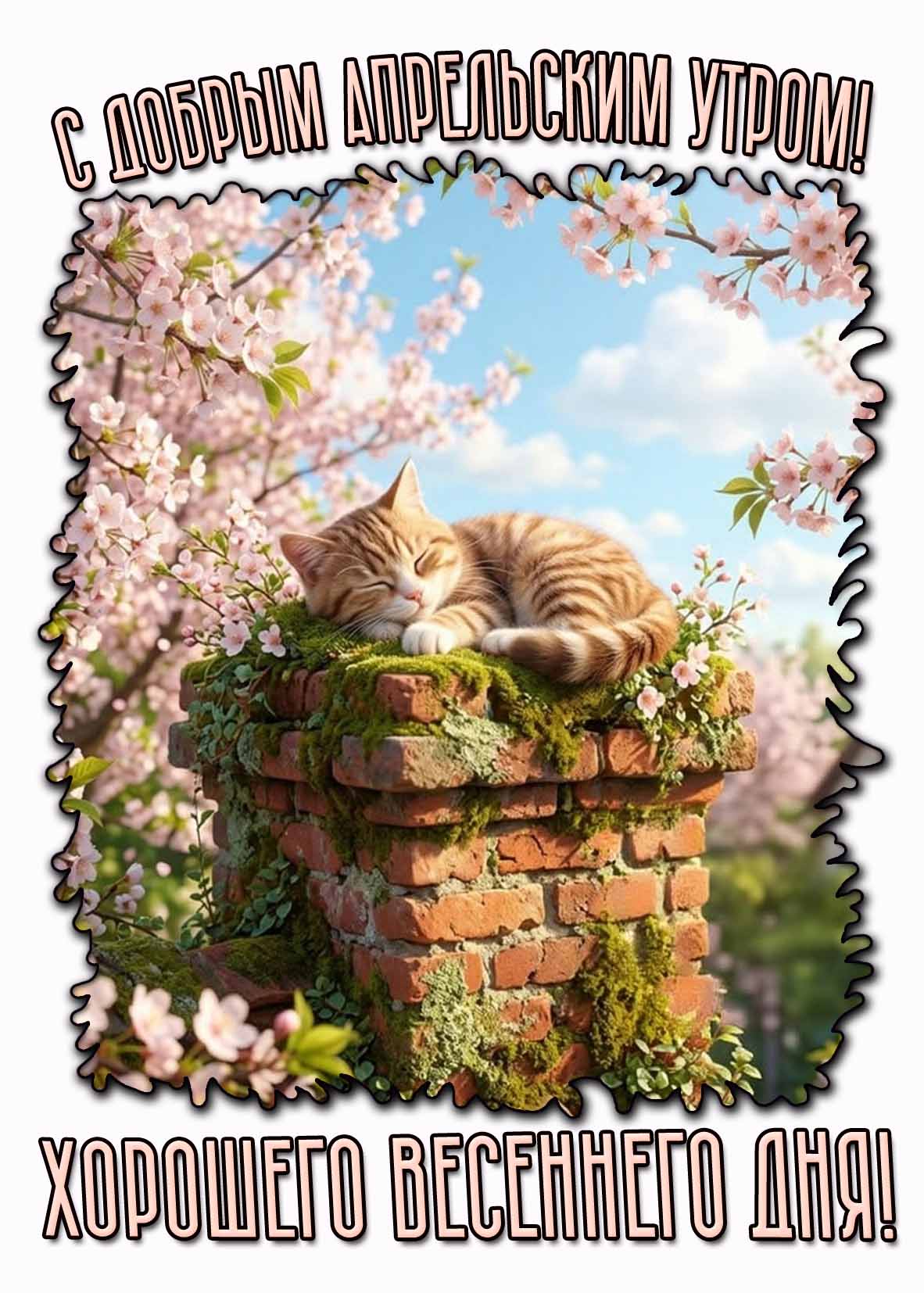 Картинка "С добрым апрельским утром! Хорошего весеннего дня!"