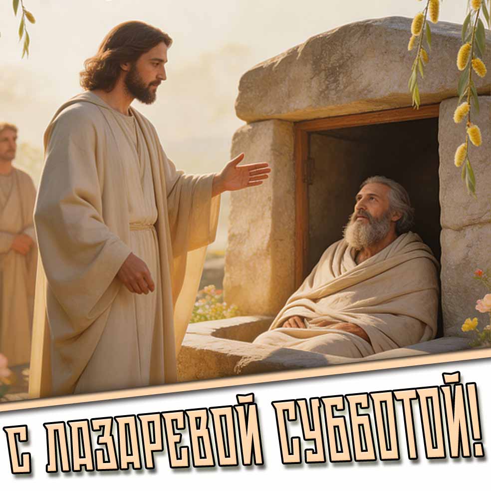 С Лазаревой субботой! - картинка на праздник