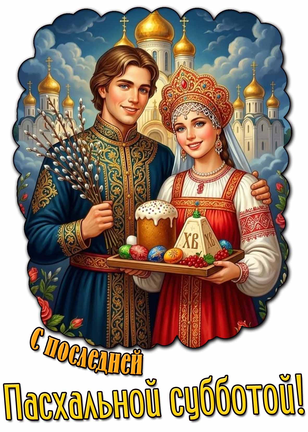 Картинка с последней Пасхальной субботой