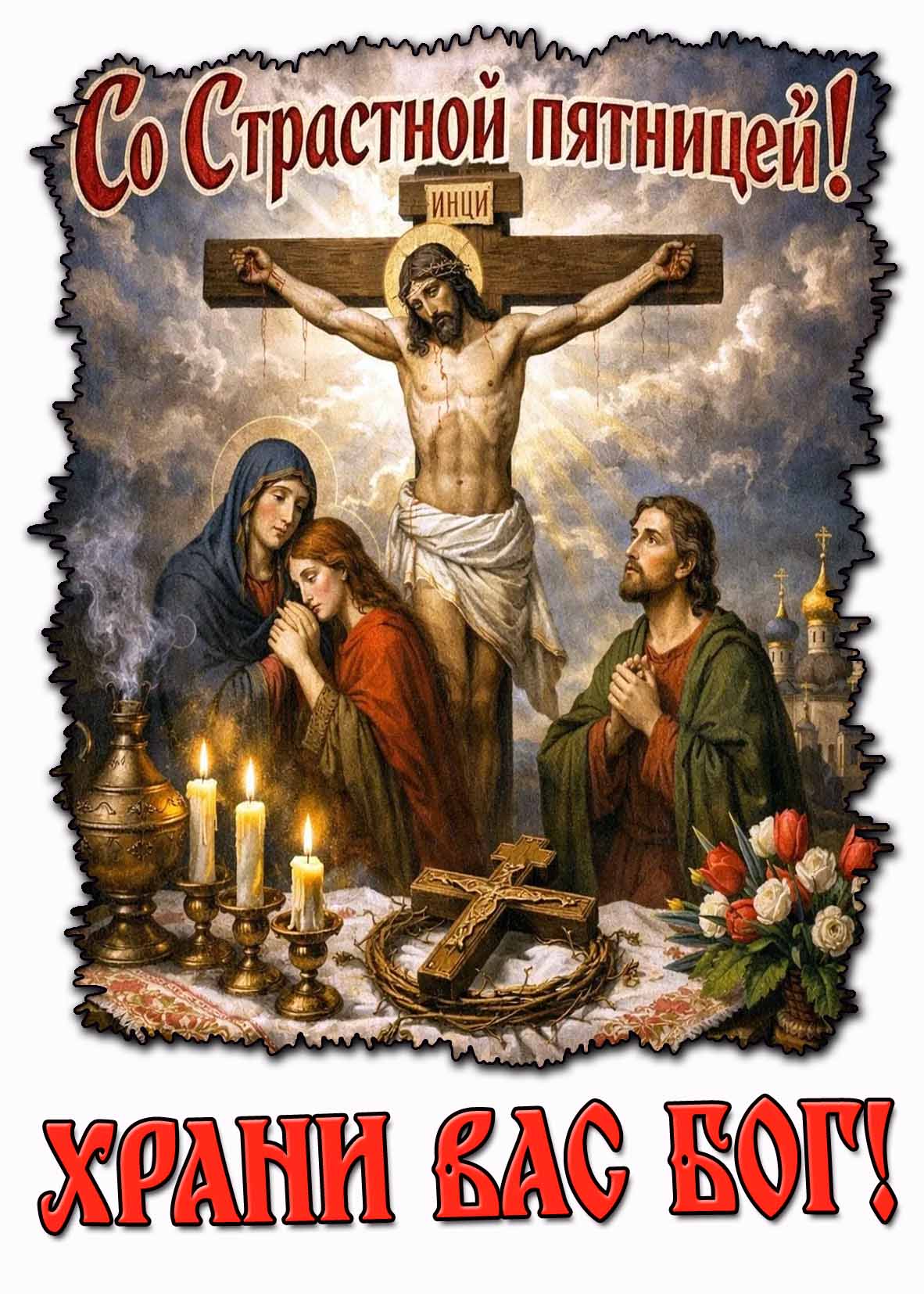 Картинка "Со Страстной пятницей! Храни Вас Бог!"
