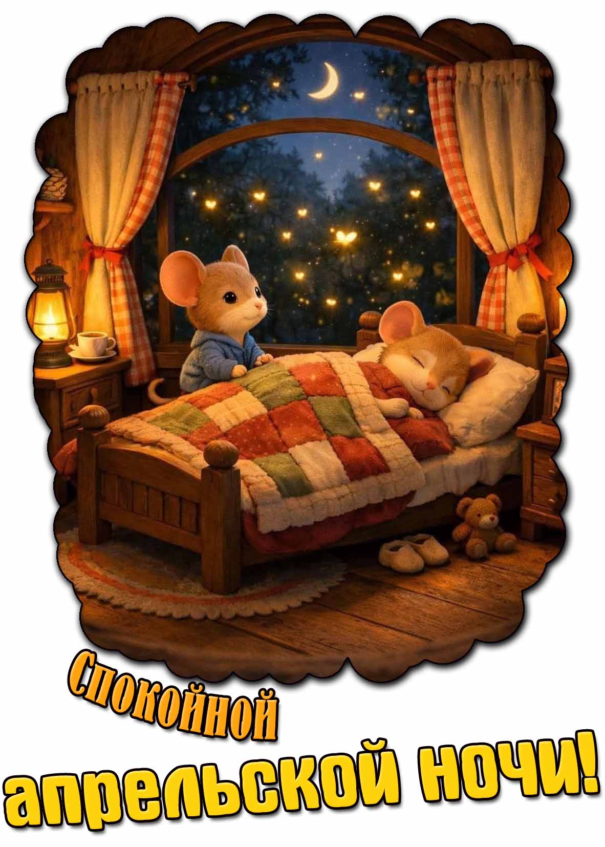 Картинка спокойной апрельской ночи