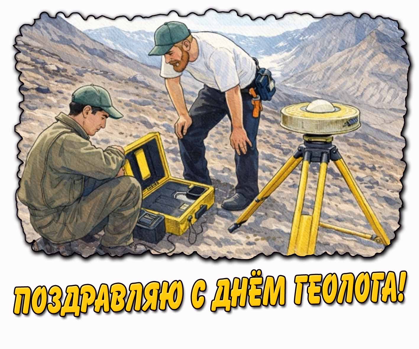 Картинка "Поздравляю с днём геолога!"