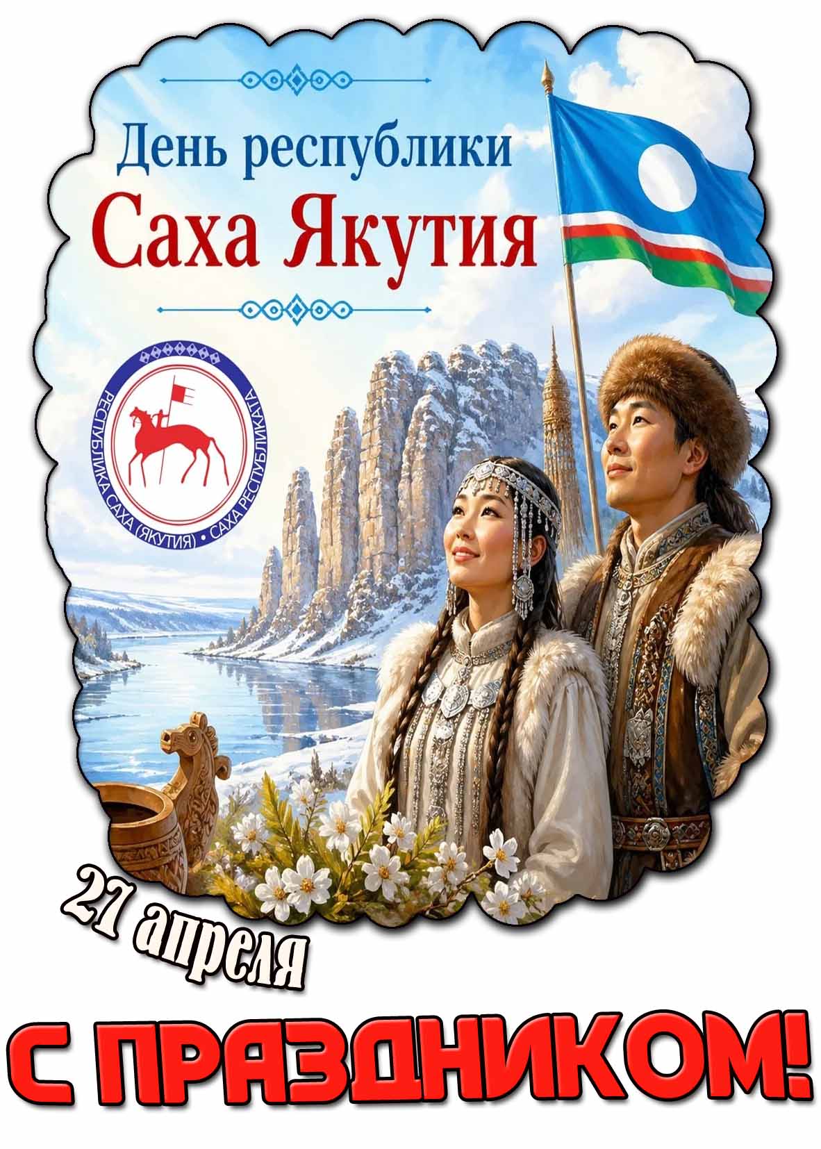 Красивая картинка на "День республики Саха (Якутия)! С праздником!"