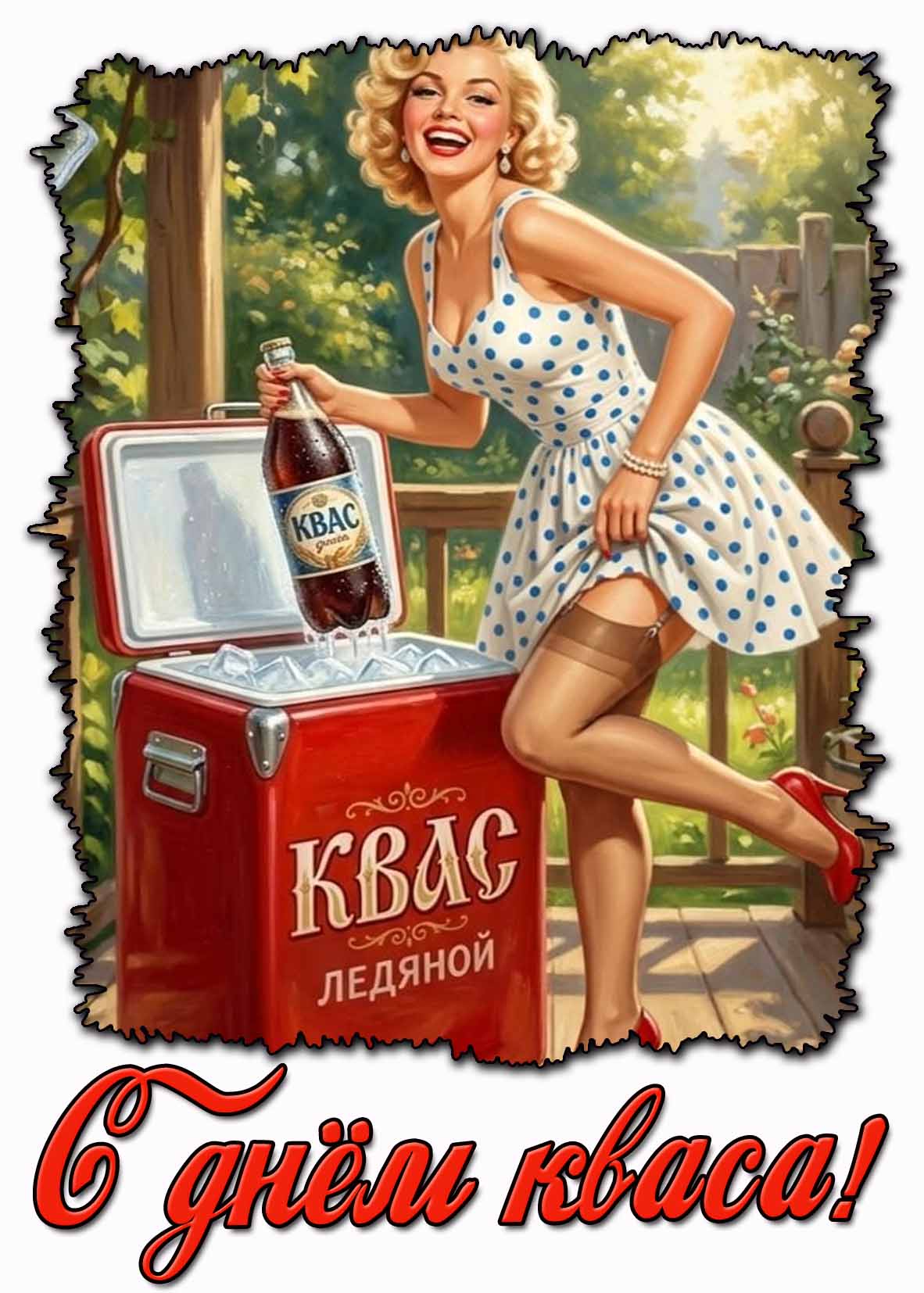 Открытка с днём кваса