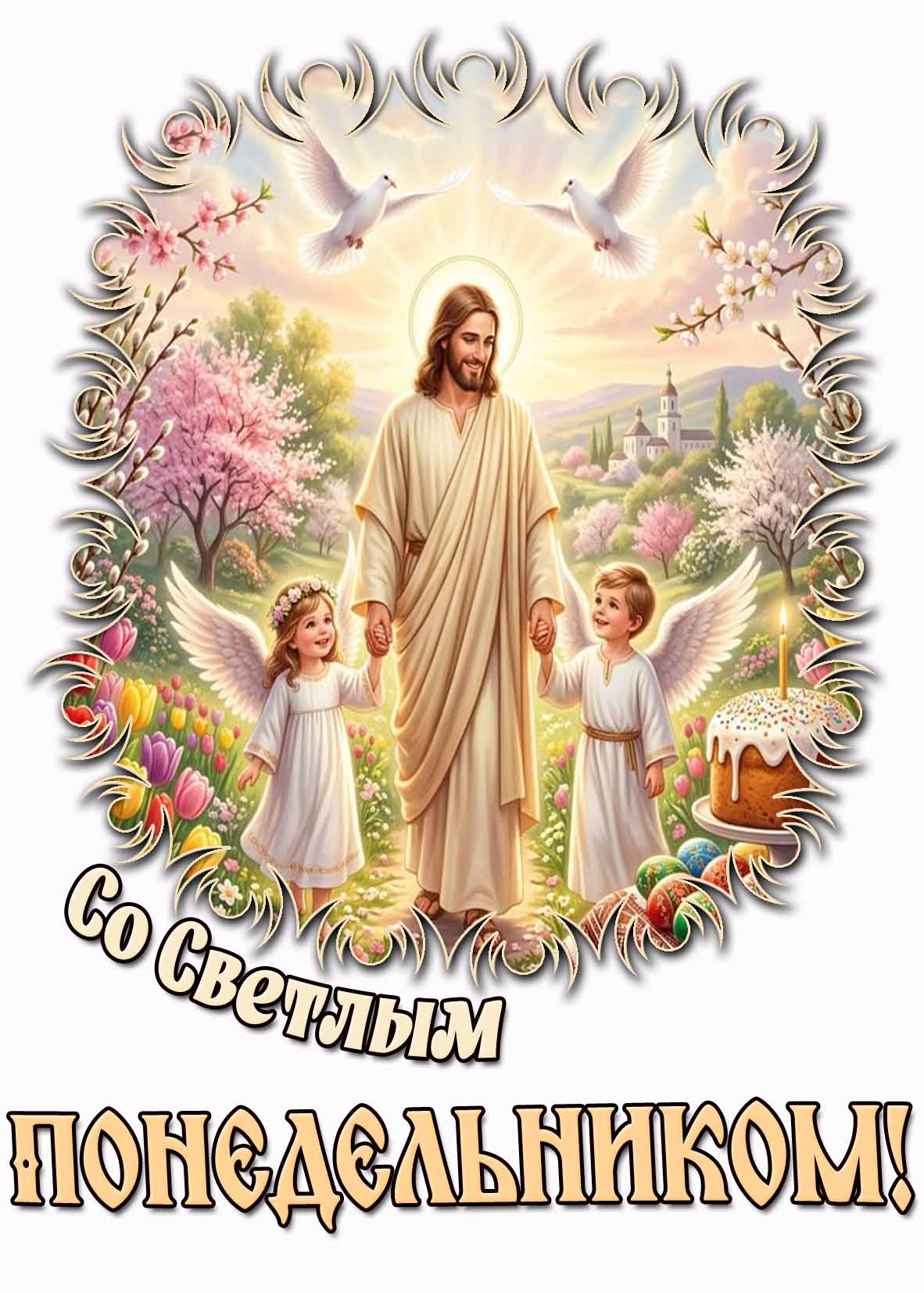 Красивая открытка "Со Светлым понедельником!"
