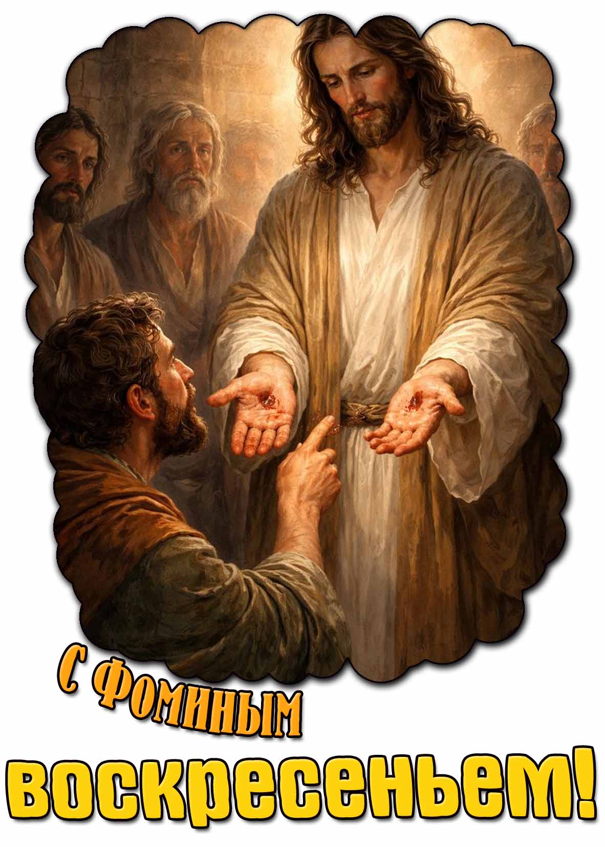 С Фоминым воскресеньем! - открытка для верующих