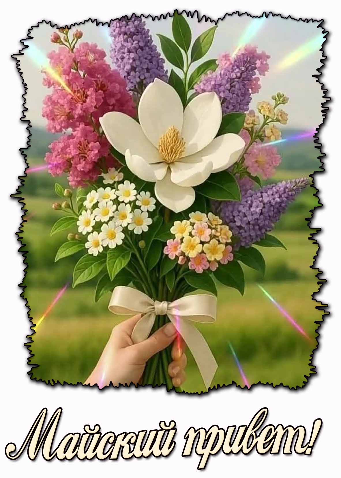 Красивая картинка "Майский привет!"