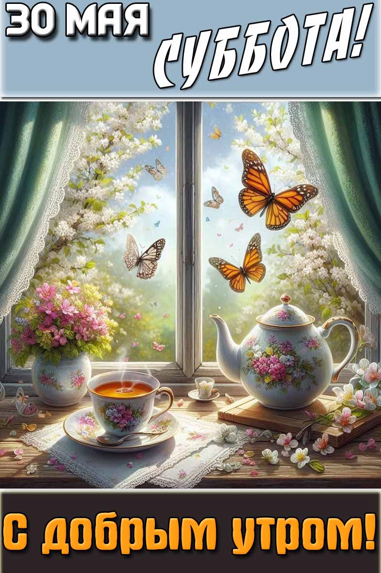Картинка "30 мая суббота! С добрым утром!"