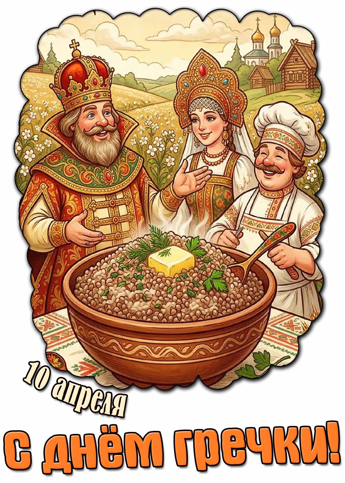 Прикольная картинка ко дню гречки - 10 апреля