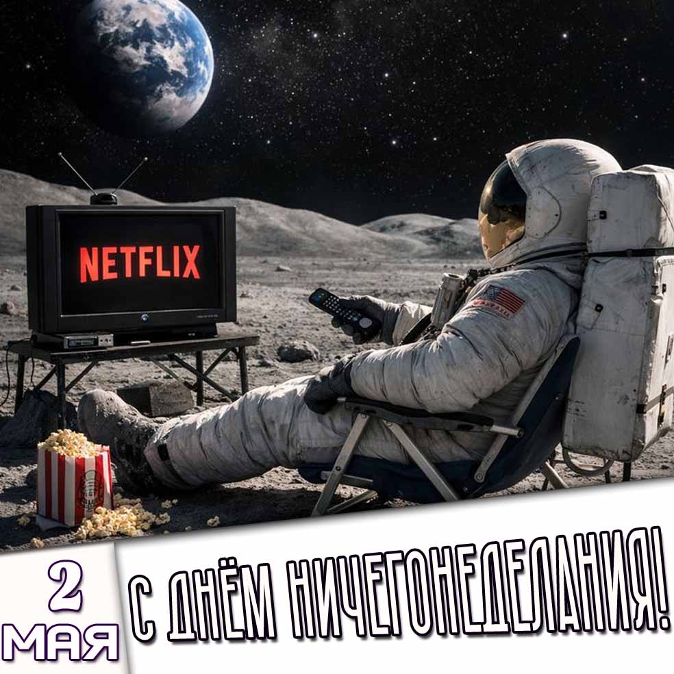 Открытка 2 мая - с днём ничегонеделания!