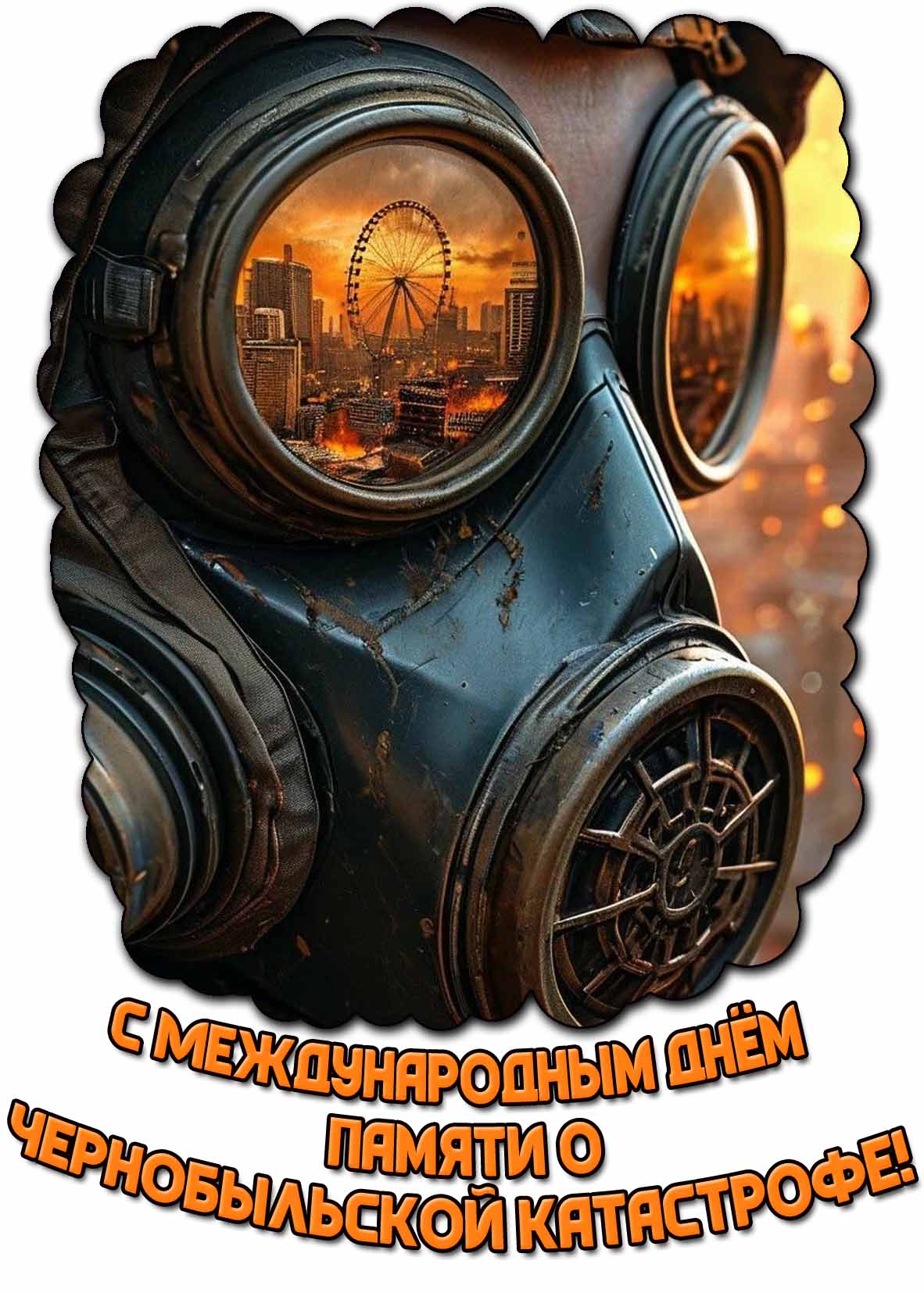 Открытка с Международным днём памяти о Чернобыльской катастрофе