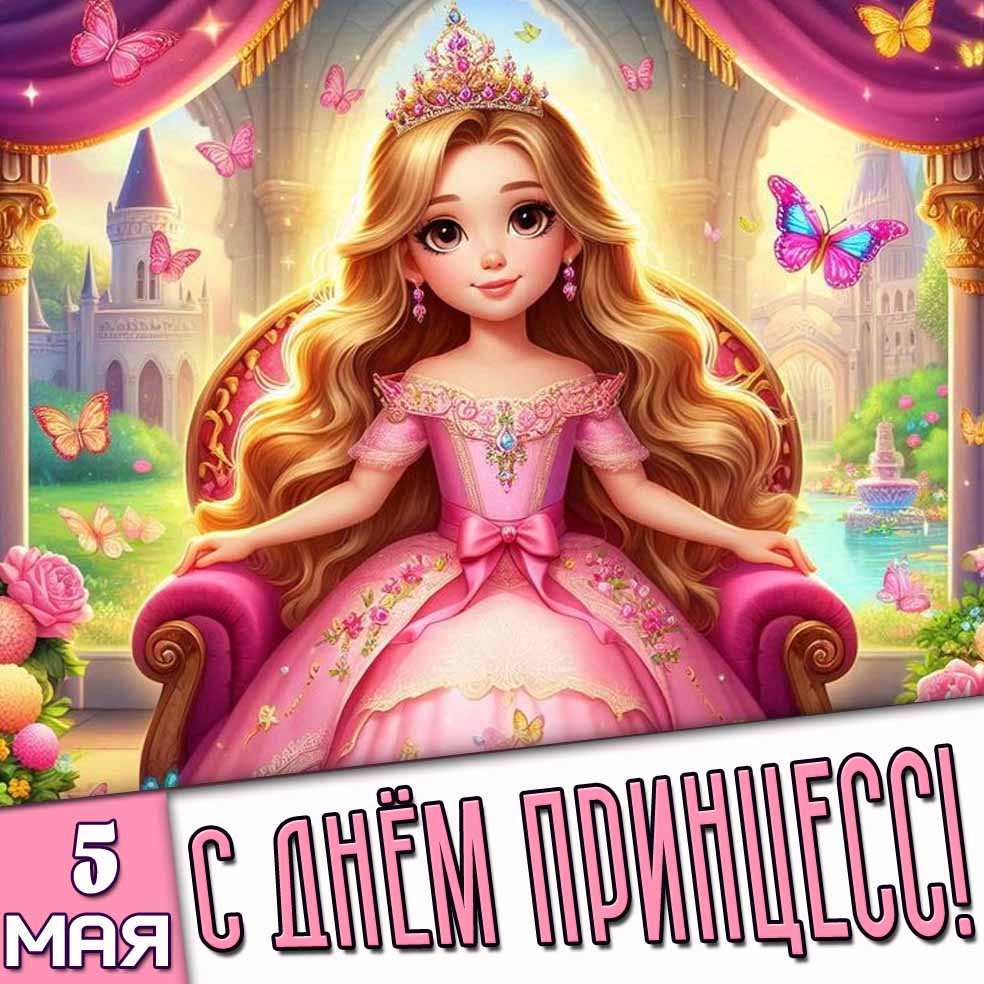 Картинка 5 мая - с днём принцесс!