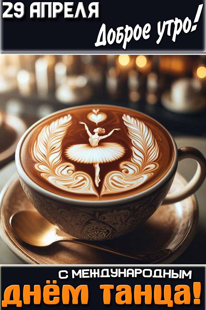 Картинка "29 апреля доброе утро! С Международным днём танца!"
