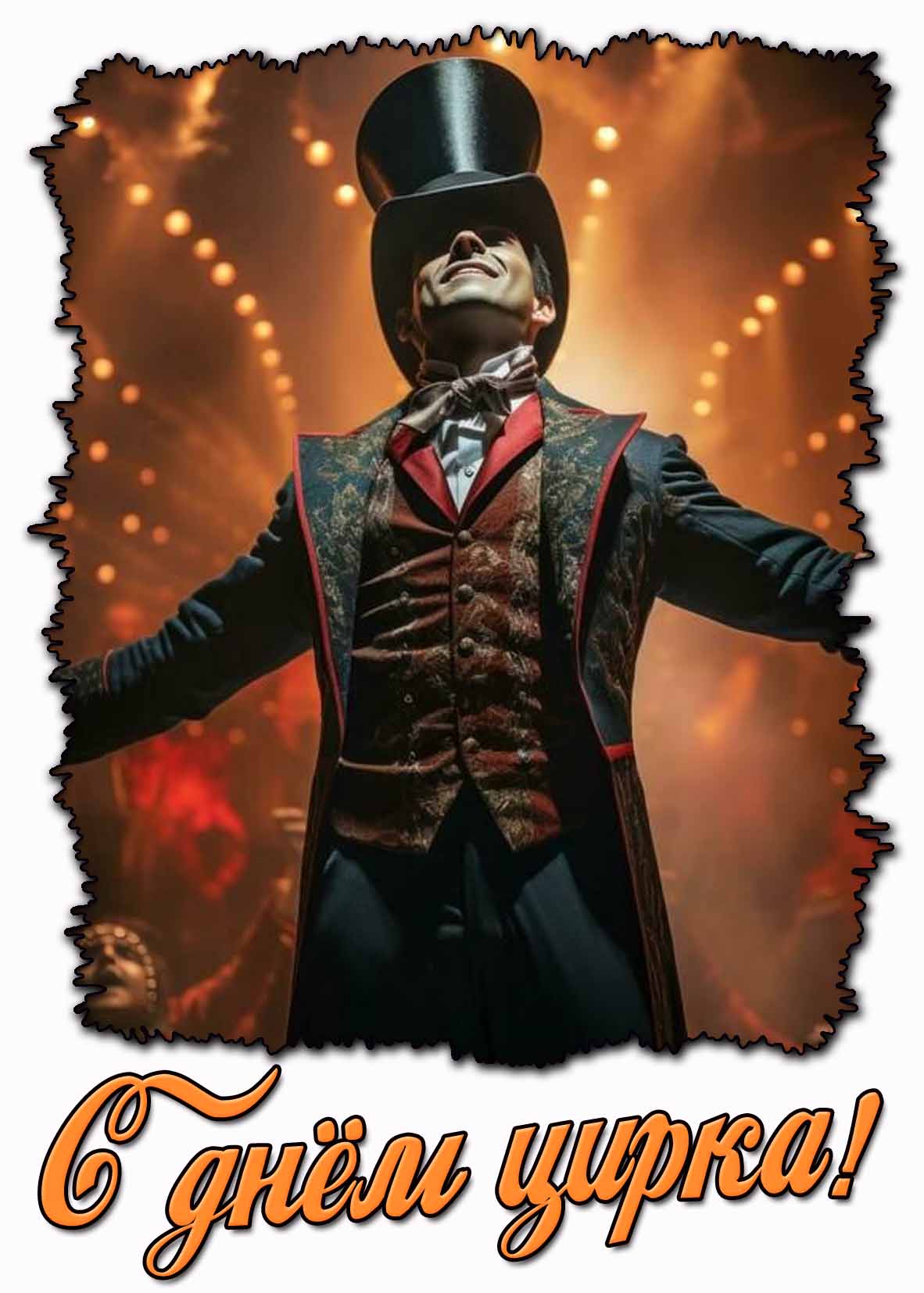 Открытка с днём цирка