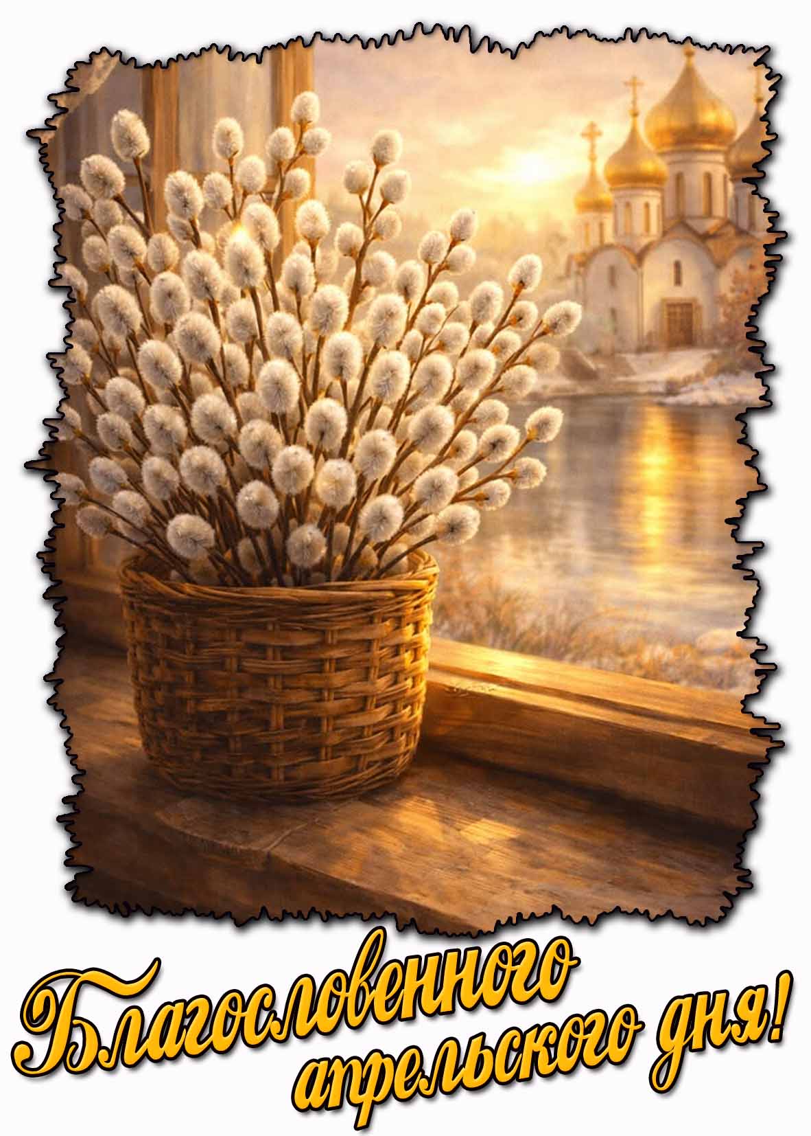 Открытка благословенного апрельского дня