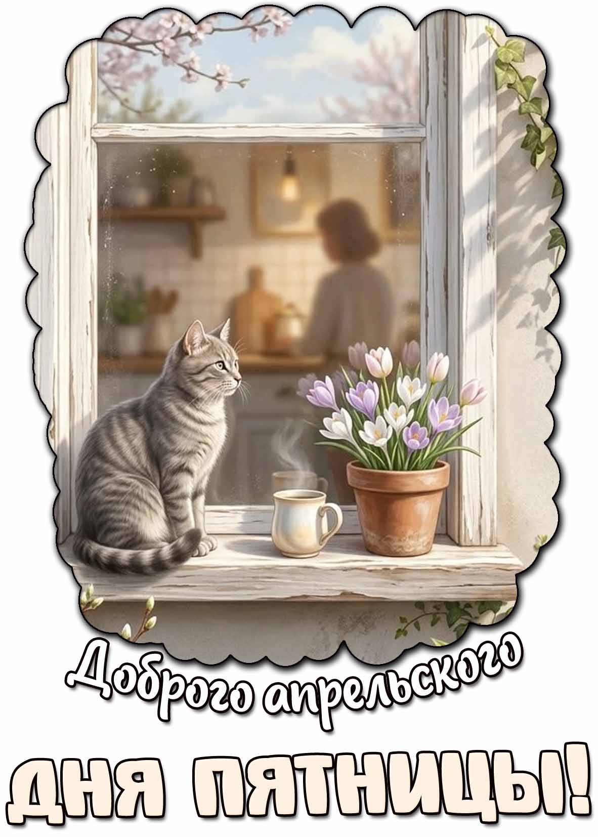 Открытка доброго апрельского дня пятницы