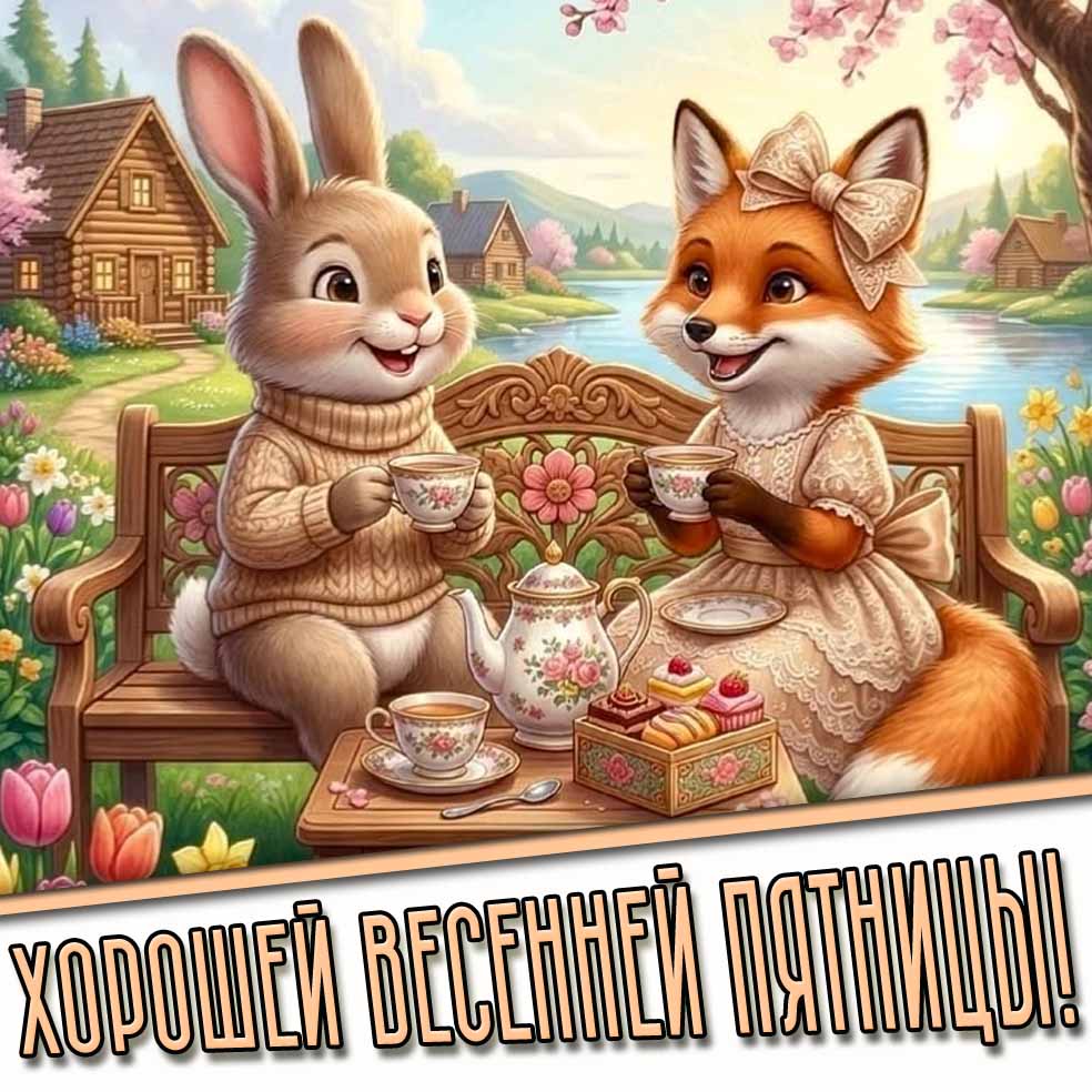 Открытка хорошей весенней пятницы