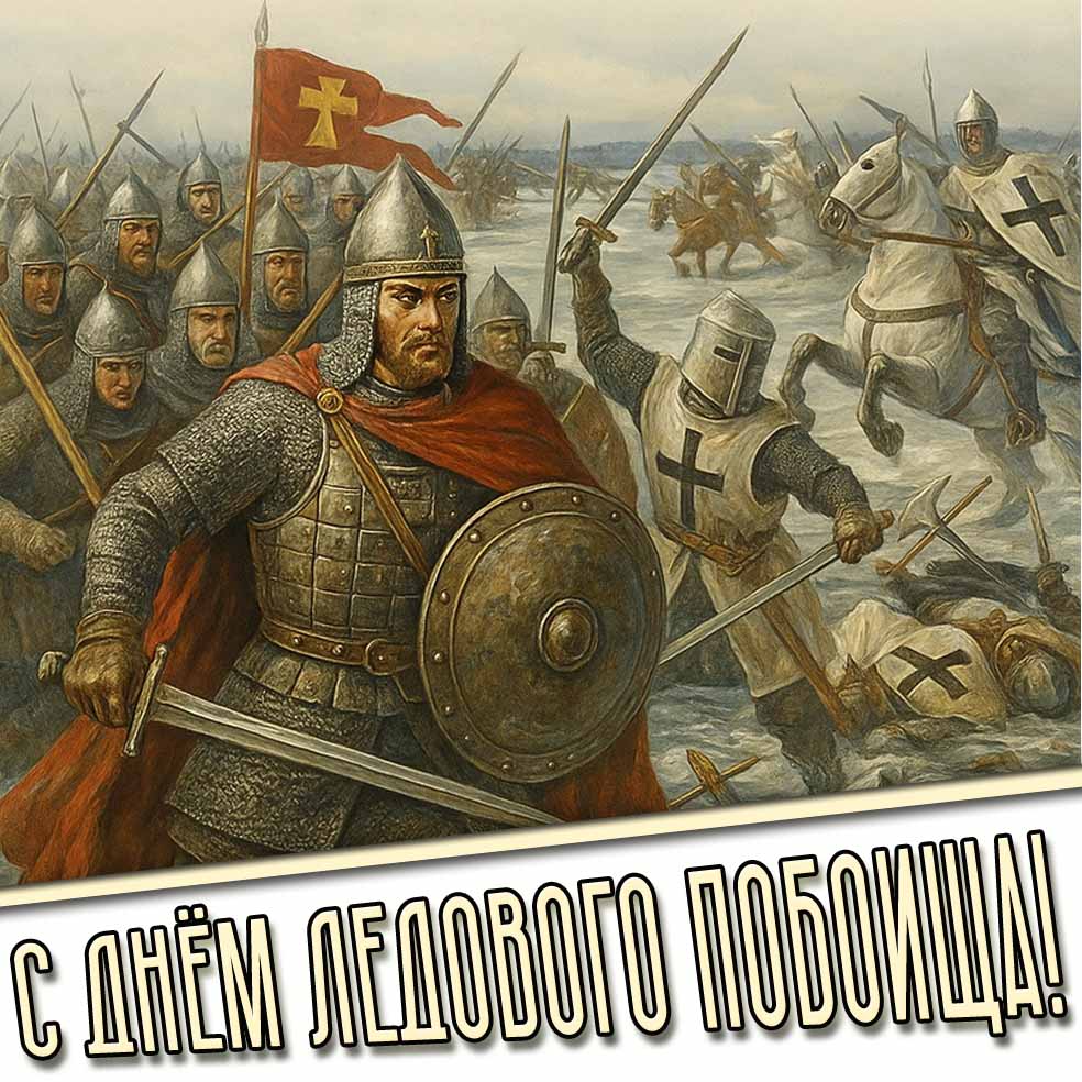 Открытка с днём ледового побоища