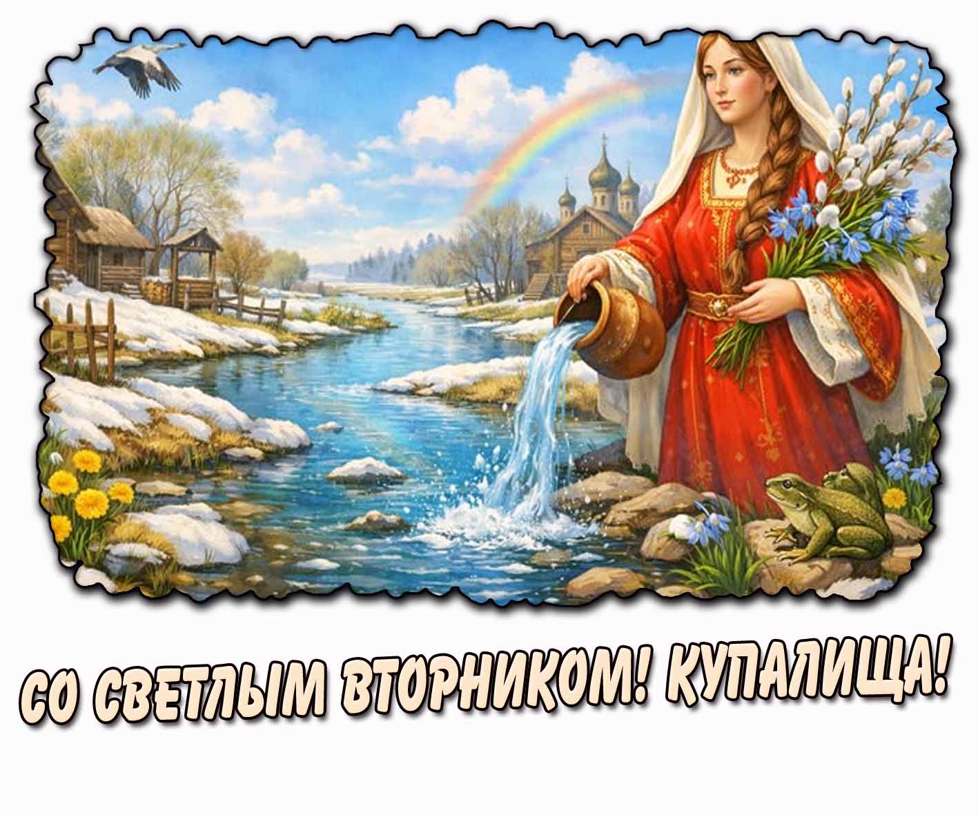 Открытка "Со Светлым вторником! Купалища!"