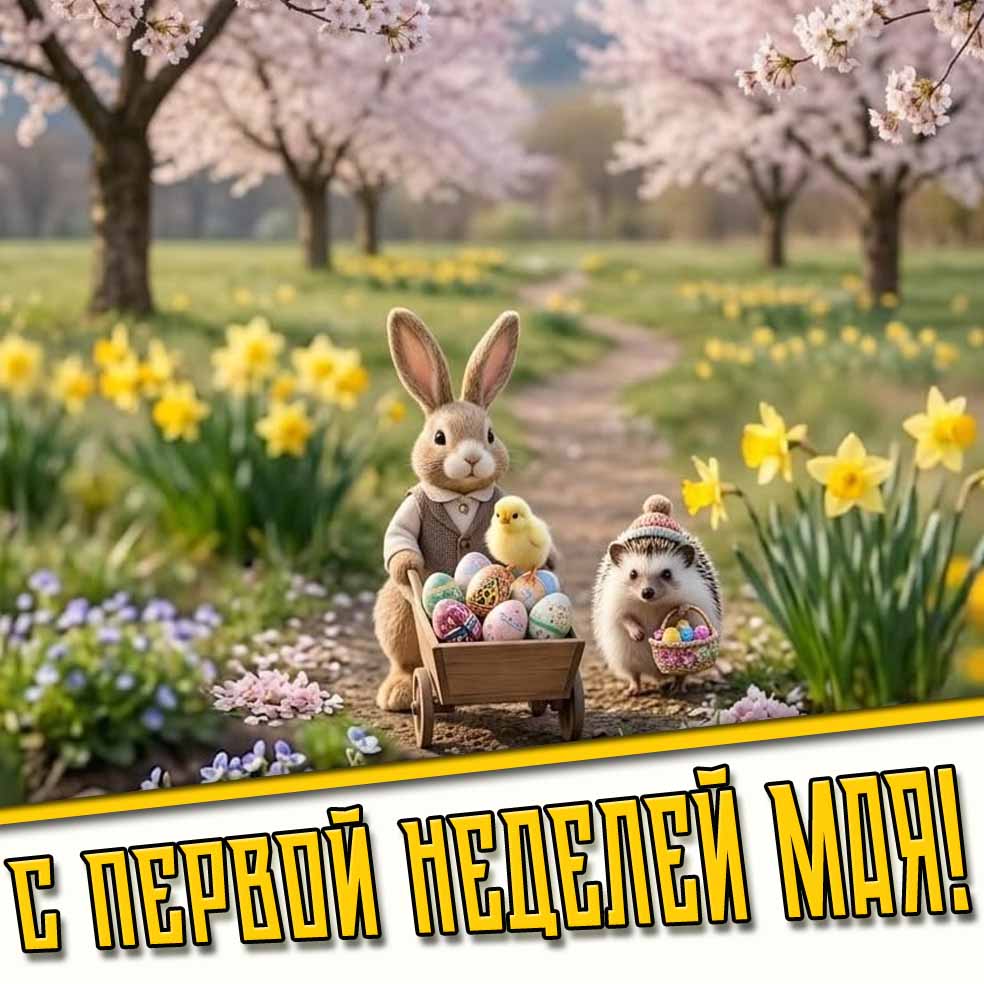 С первой неделей Мая! - забавная картинка
