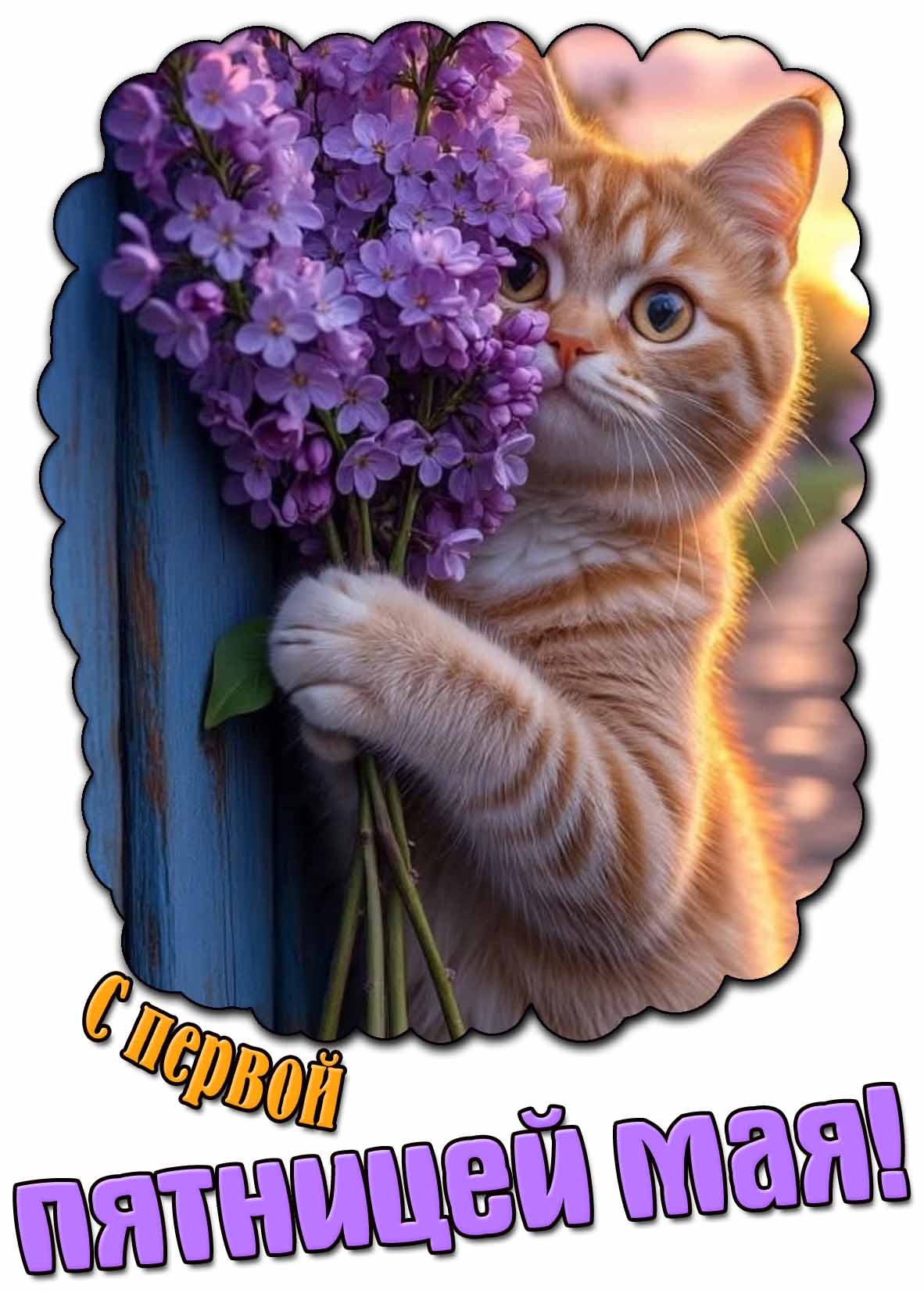 Красивая открытка с первой пятницей Мая