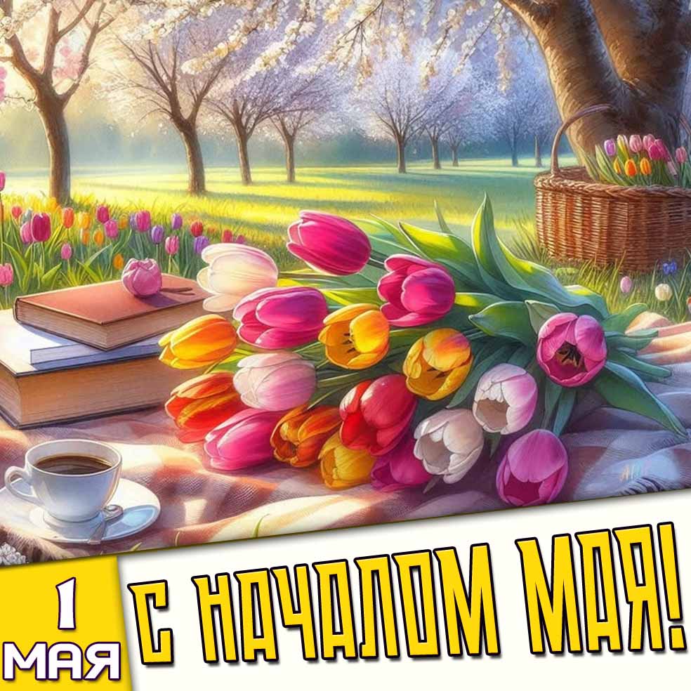 Картинка 1 мая - с началом Мая!