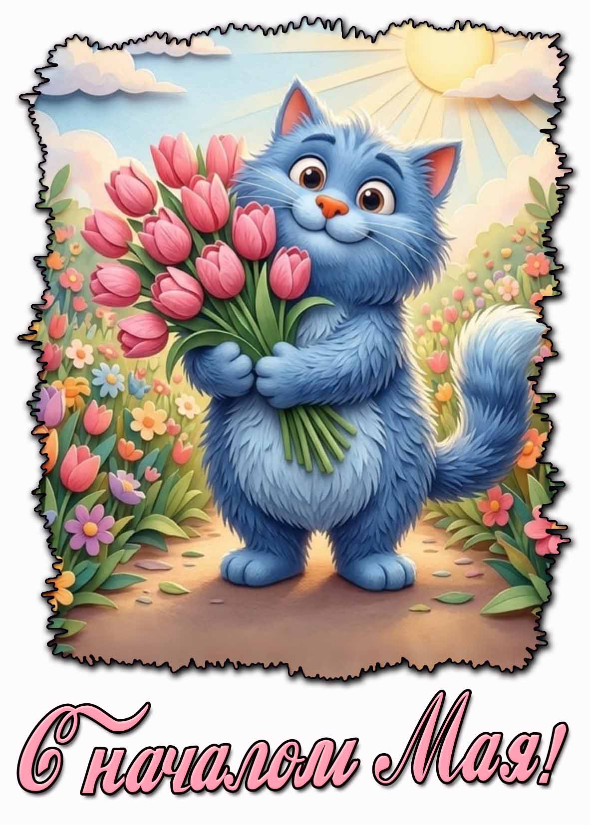 Открытка с началом Мая
