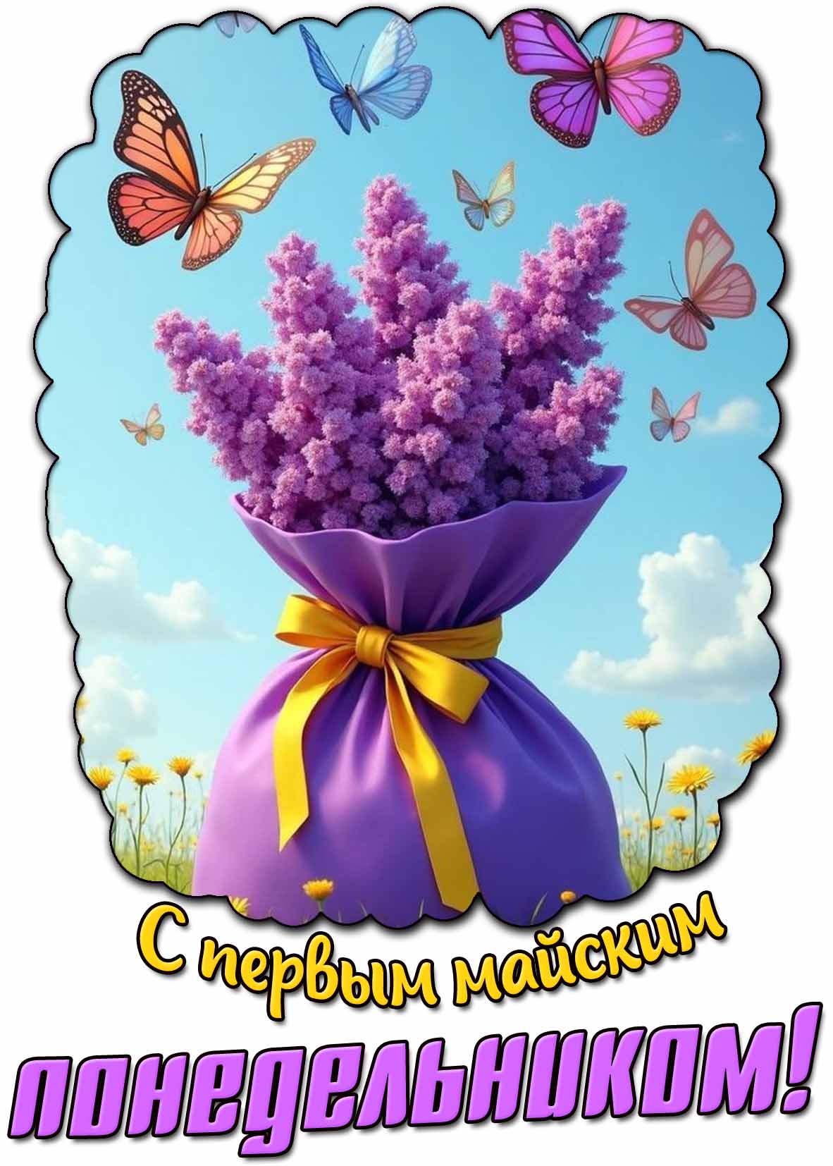 Картинка с первым майским понедельником