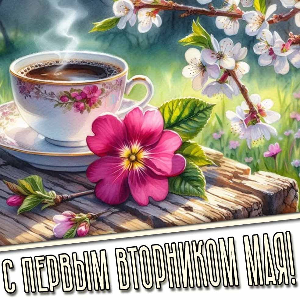 Картинка с первым вторником Мая