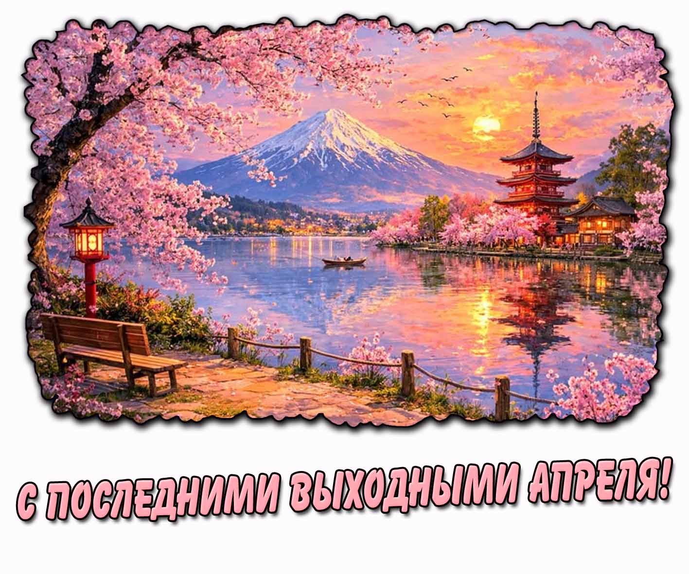 Горизонтальная картинка с последними выходными апреля