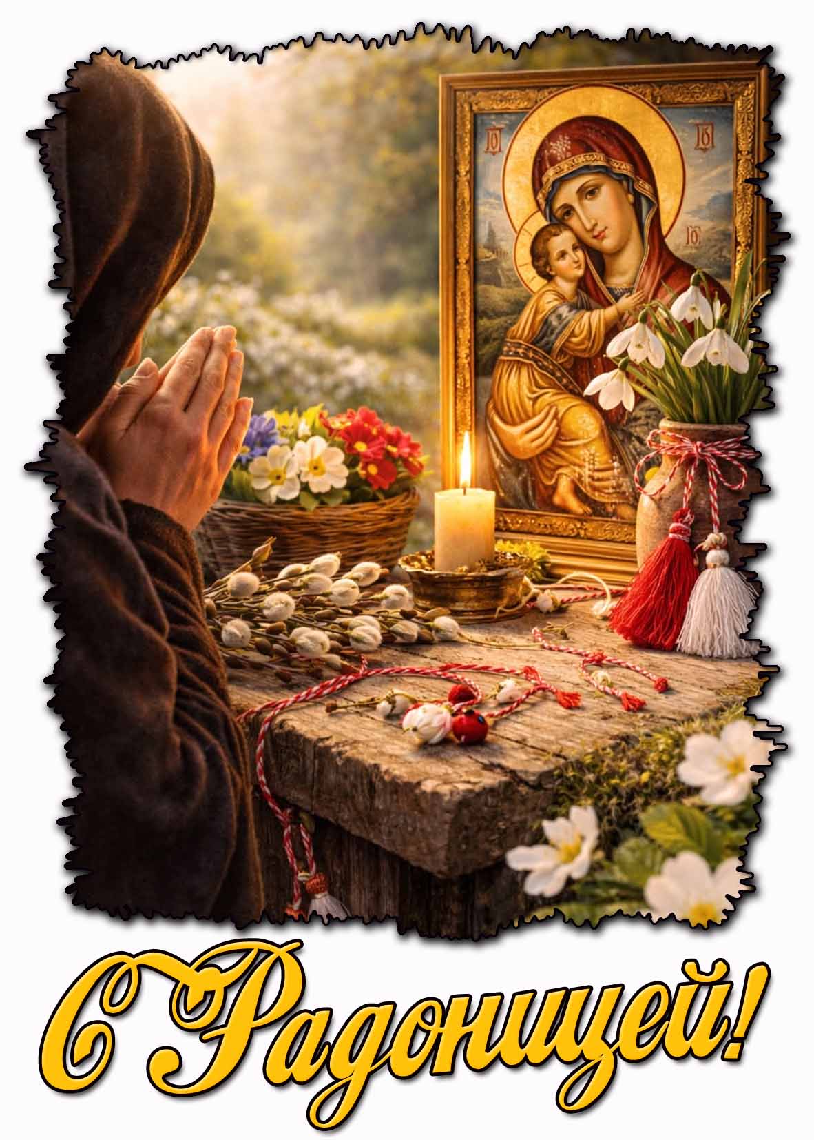 Открытка с Радоницей