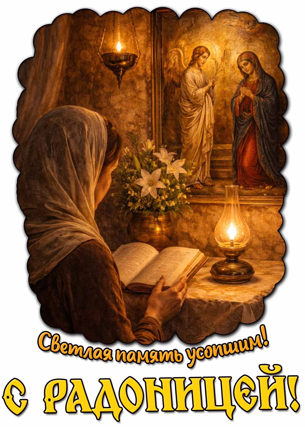 Картинка "Светлая памяти усопшим! С Радоницей!"