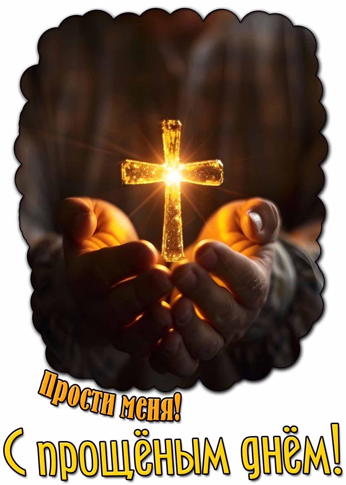 Открытка "Прости меня! С прощёным днём!"