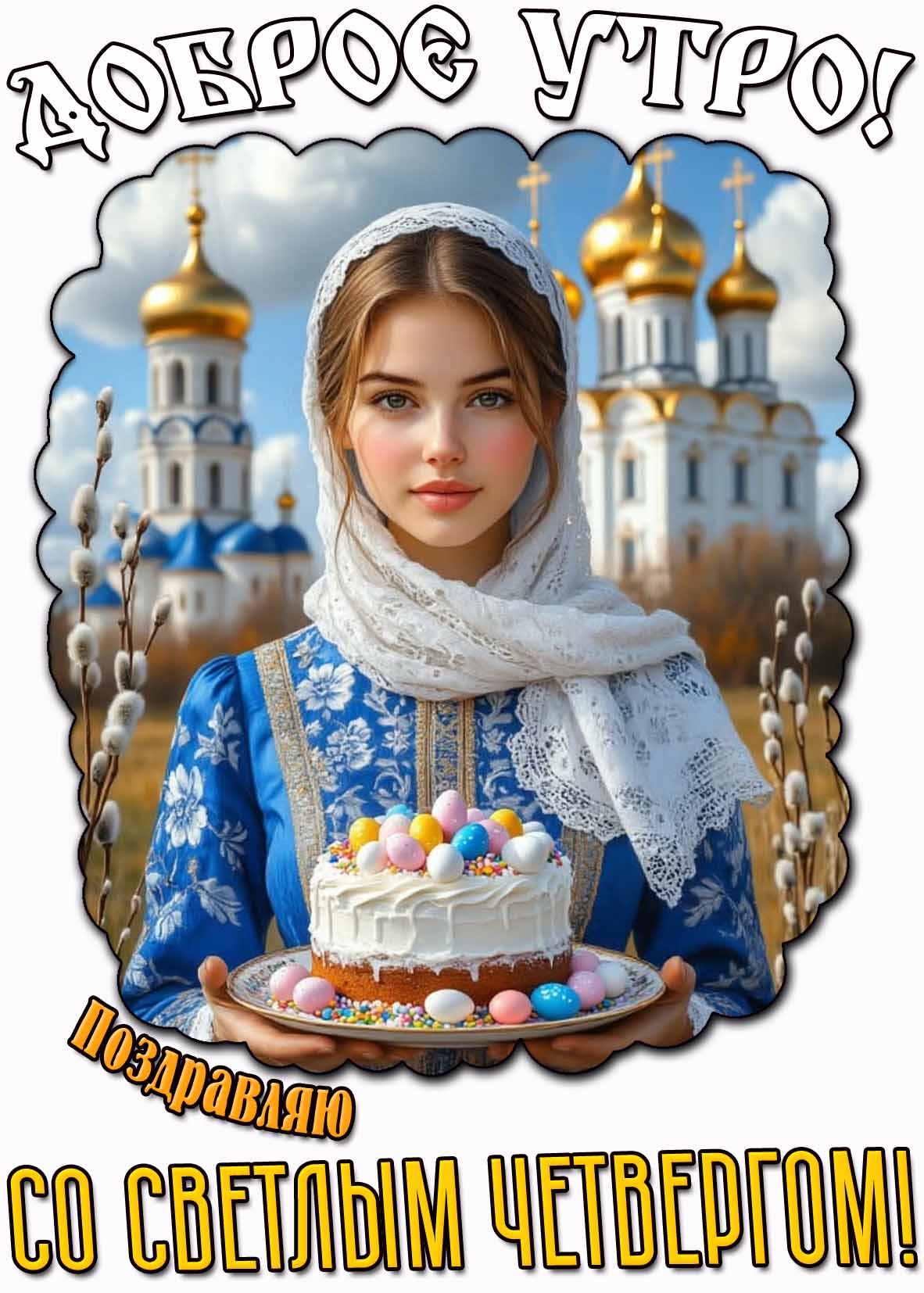 Картинка "Доброе утро! Поздравляю со светлым четвергом!"