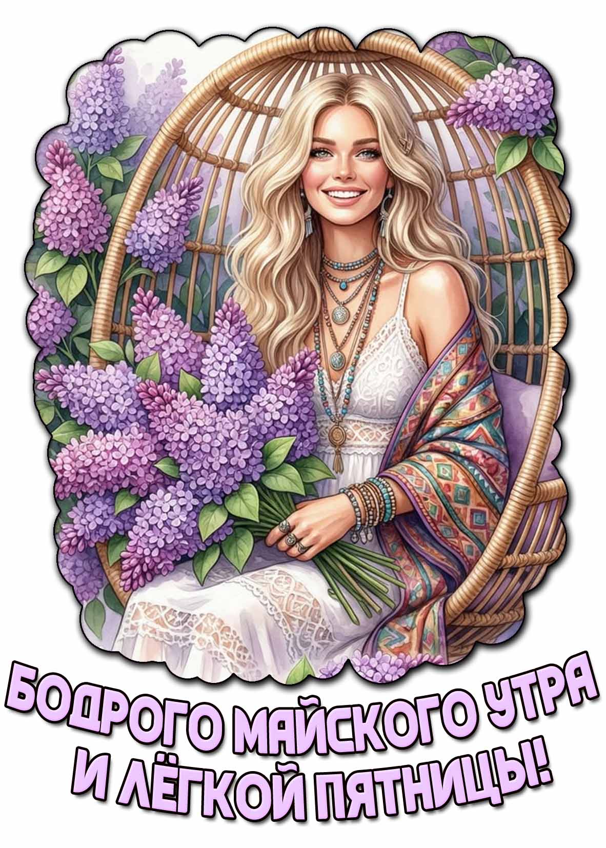 Картинка "Бодрого майского утра и лёгкой пятницы!"