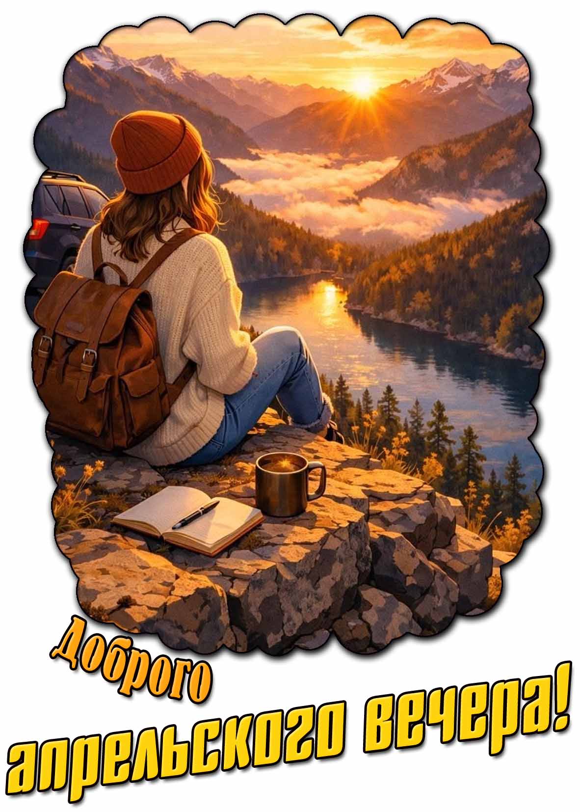 Картинка доброго апрельского вечера