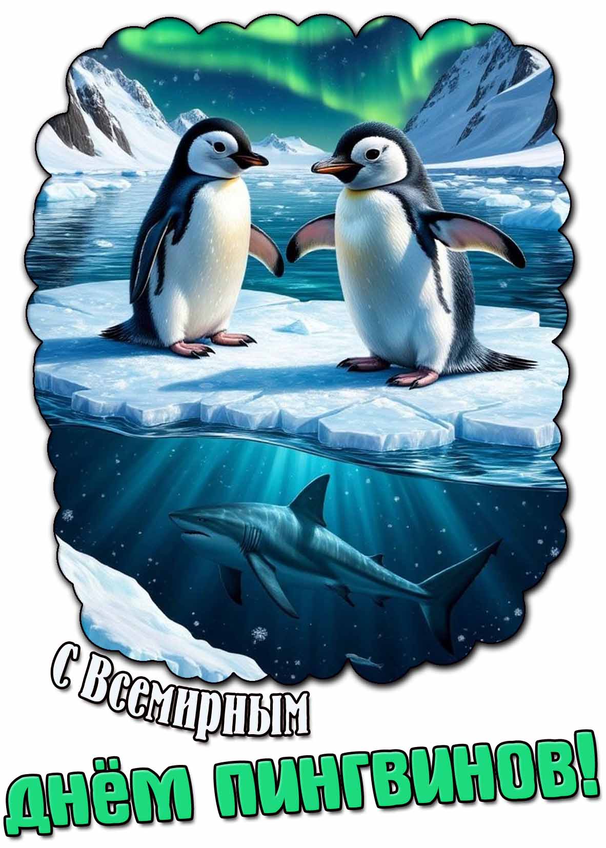 Картинка с Всемирным днём пингвинов