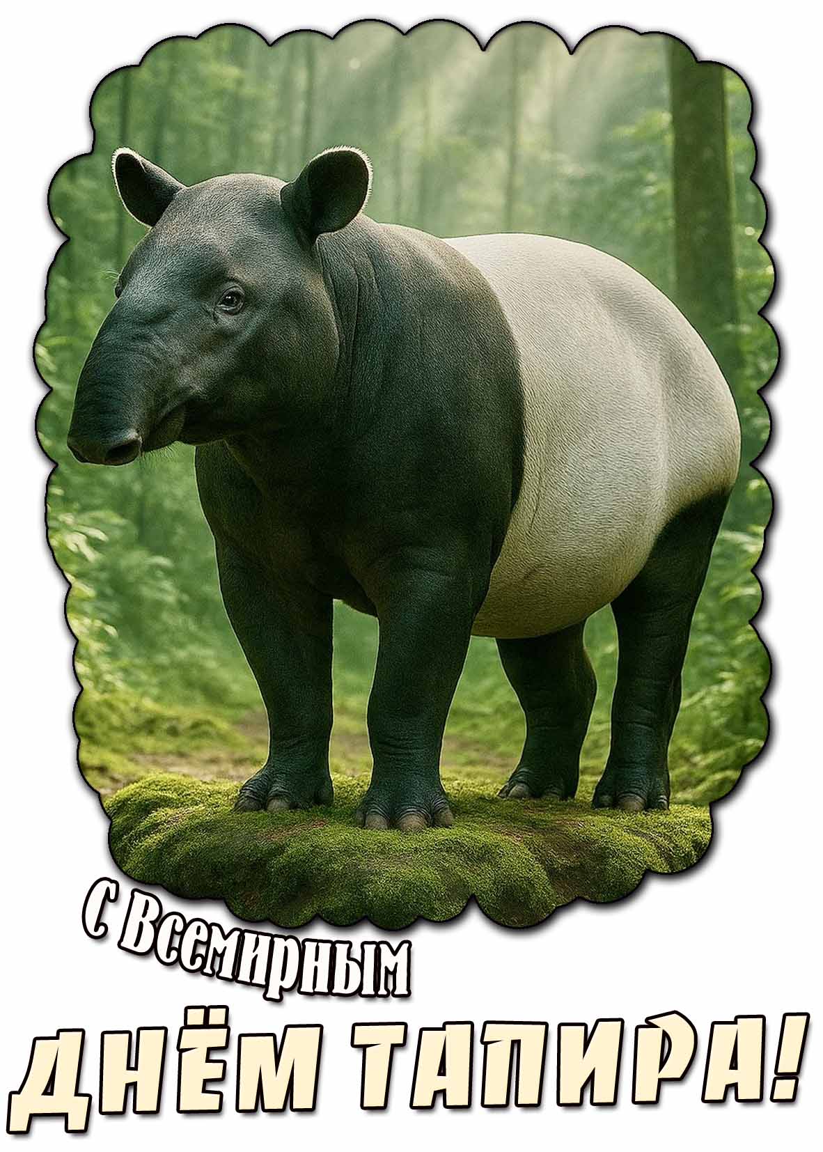 Картинка с Всемирным днём тапира