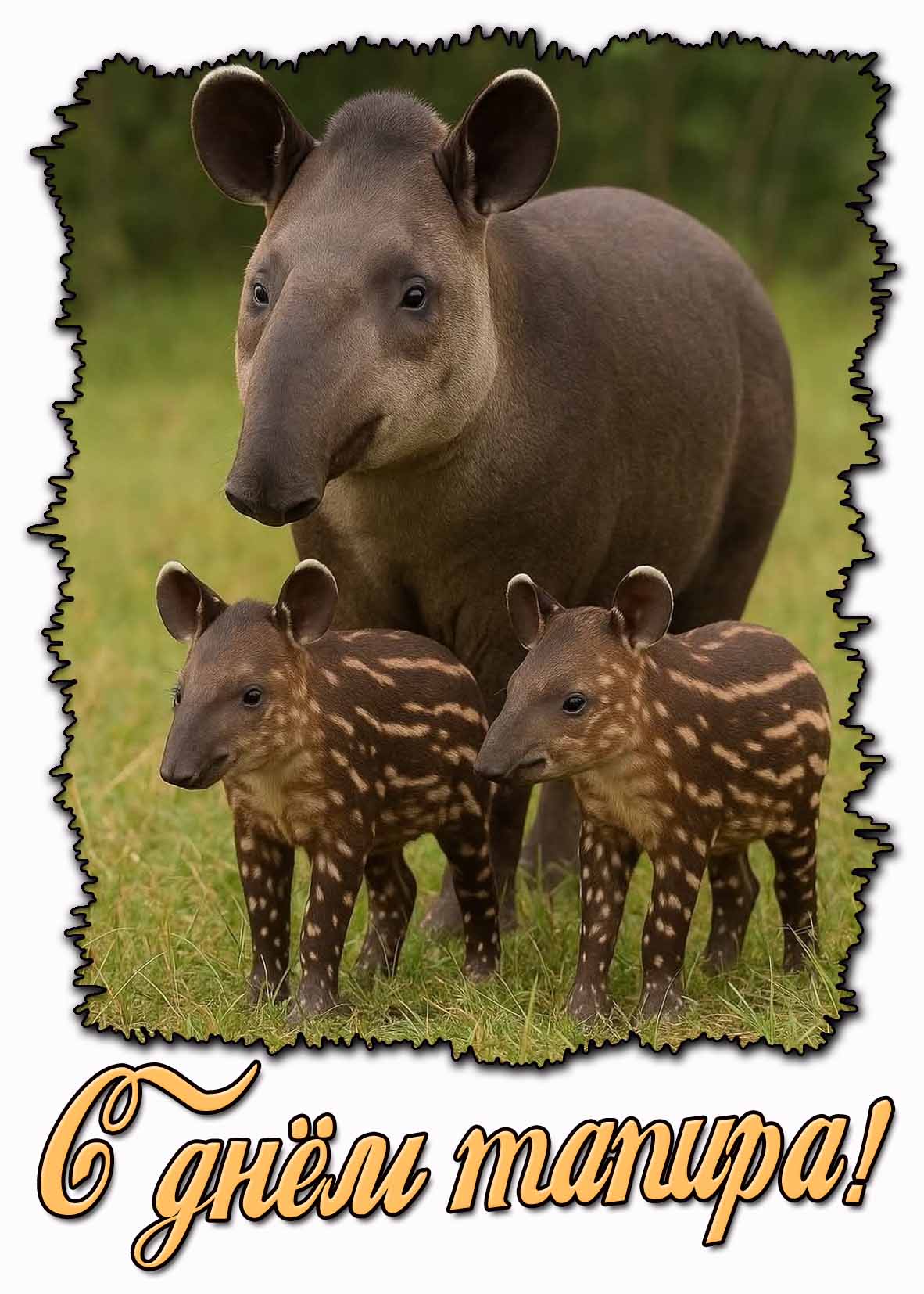 Картинка с днём тапира
