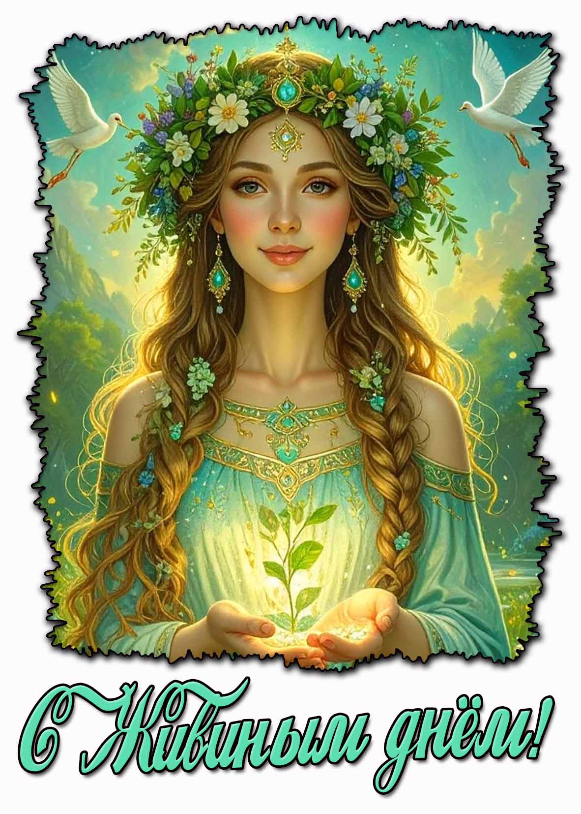 Открытка с Живиным днём