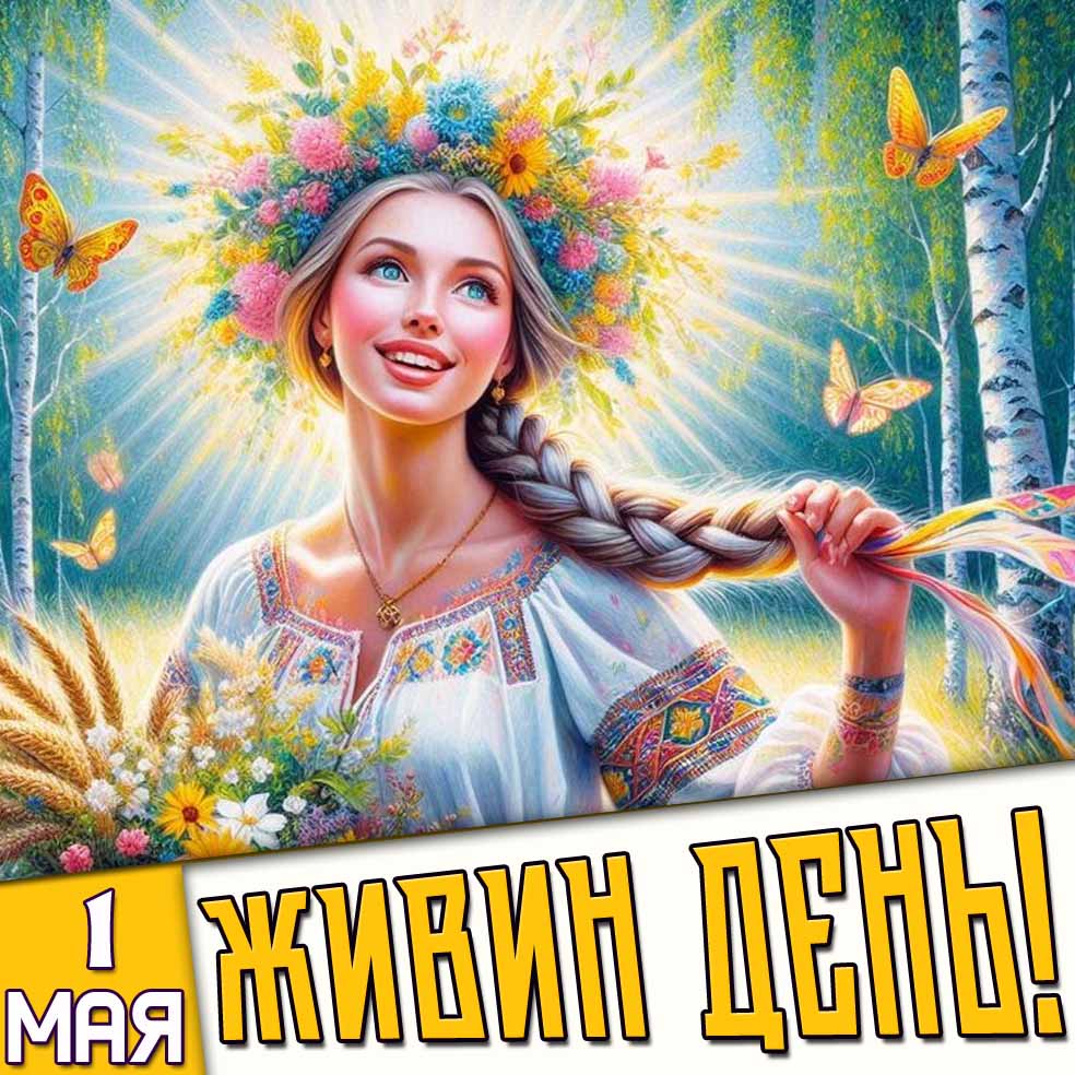 Открытка 1 мая - Живин день!