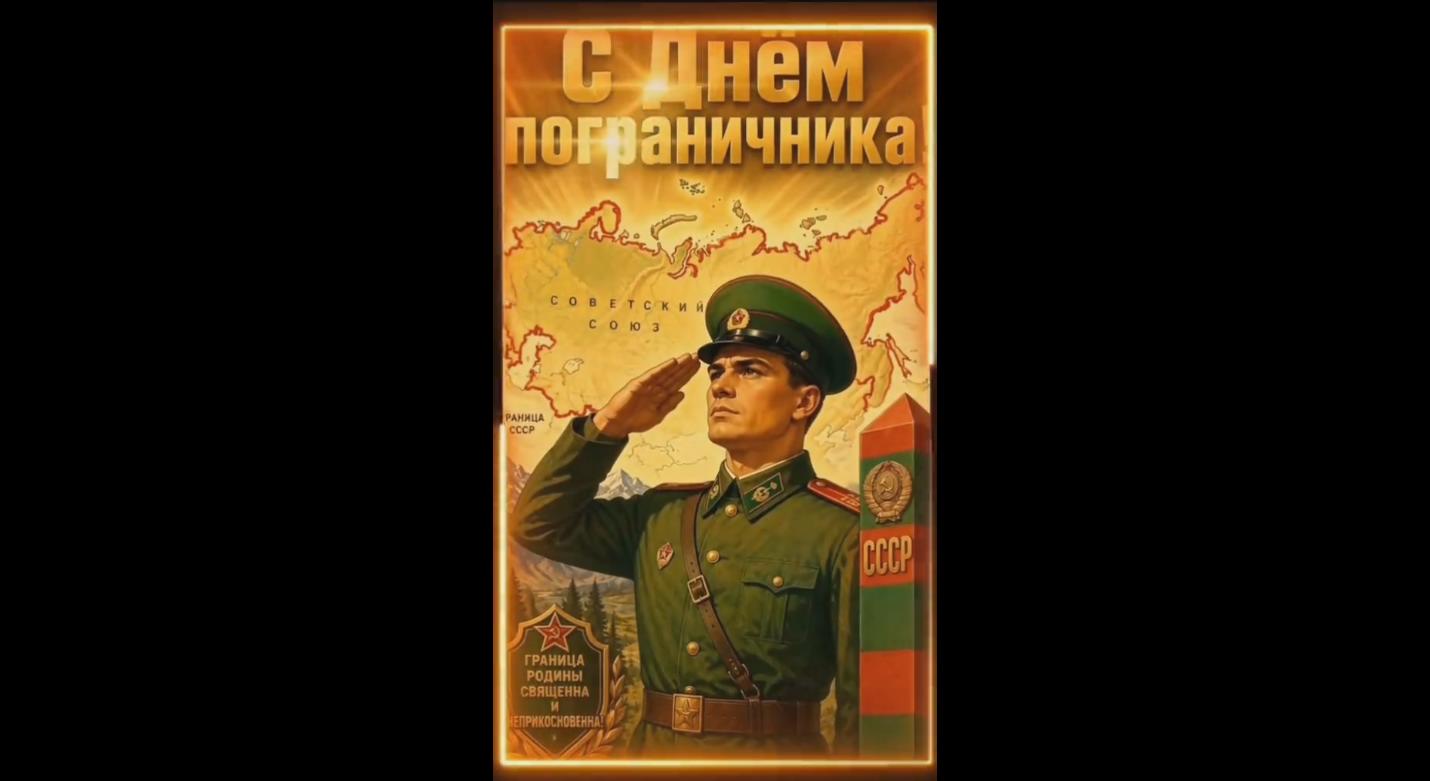 Видео открытка с днём пограничника
