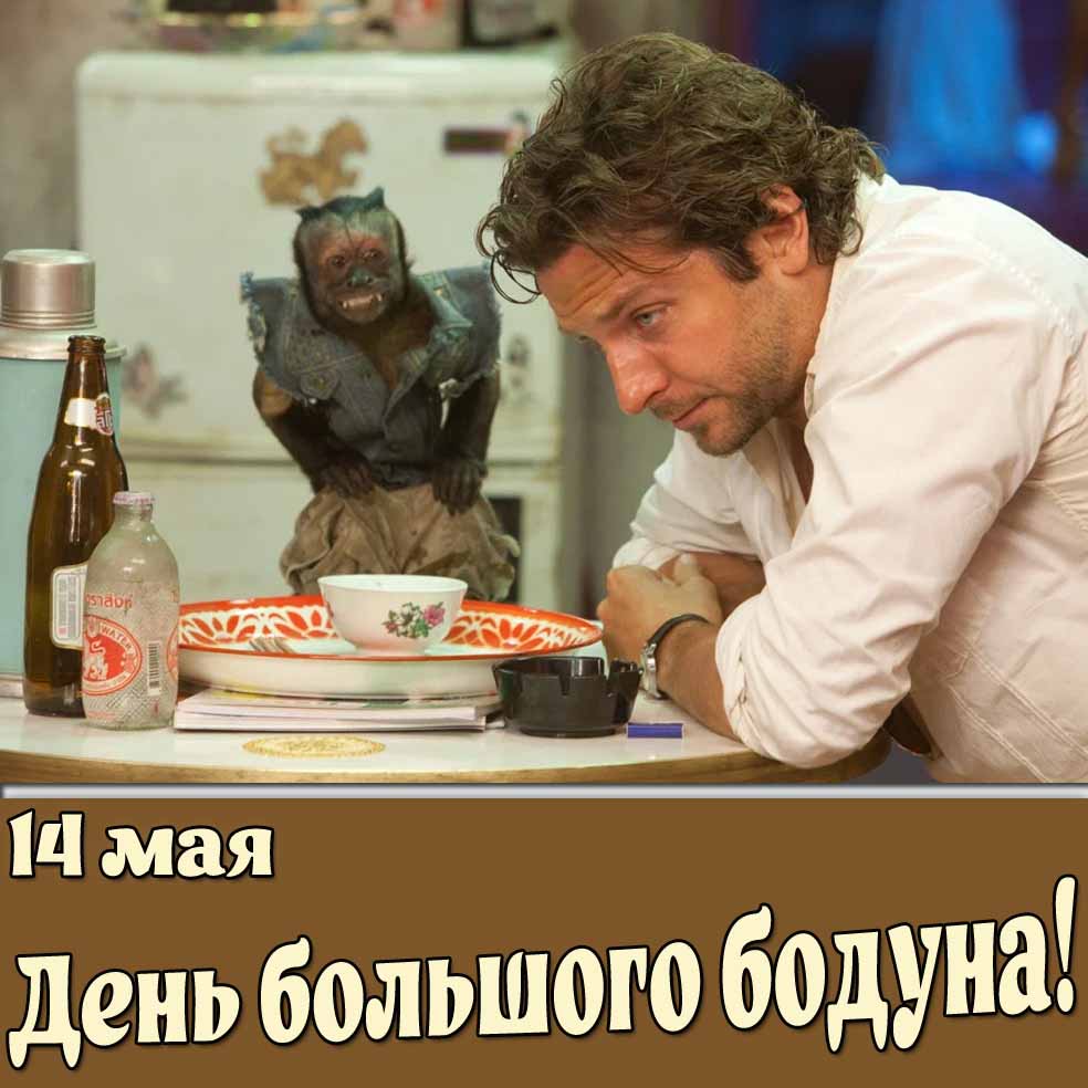 Прикольная картинка на 14 мая - день большого бодуна!