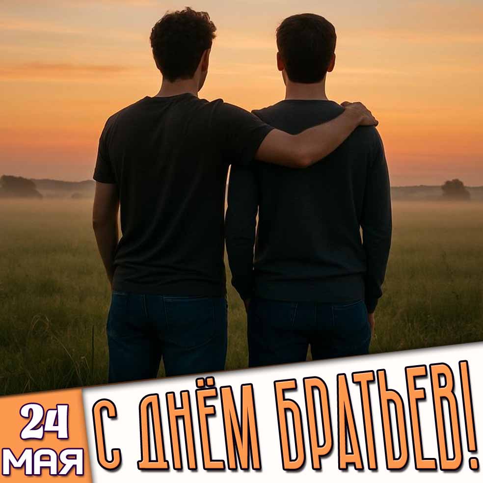 Картинка 24 мая - с днём братьев!