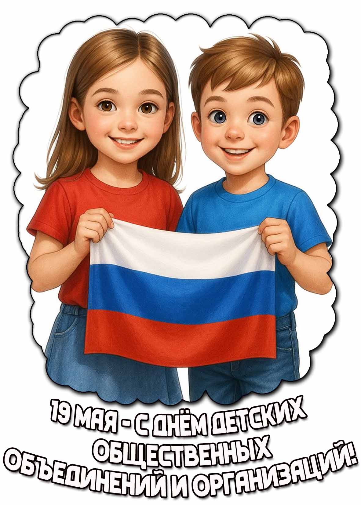 Картинка 19 мая - с днём детских общественных объединений и организаций!